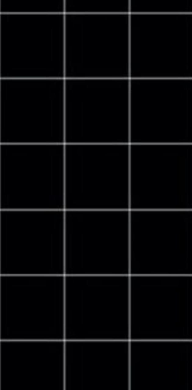 630x1280 Black Grid Wallpaper