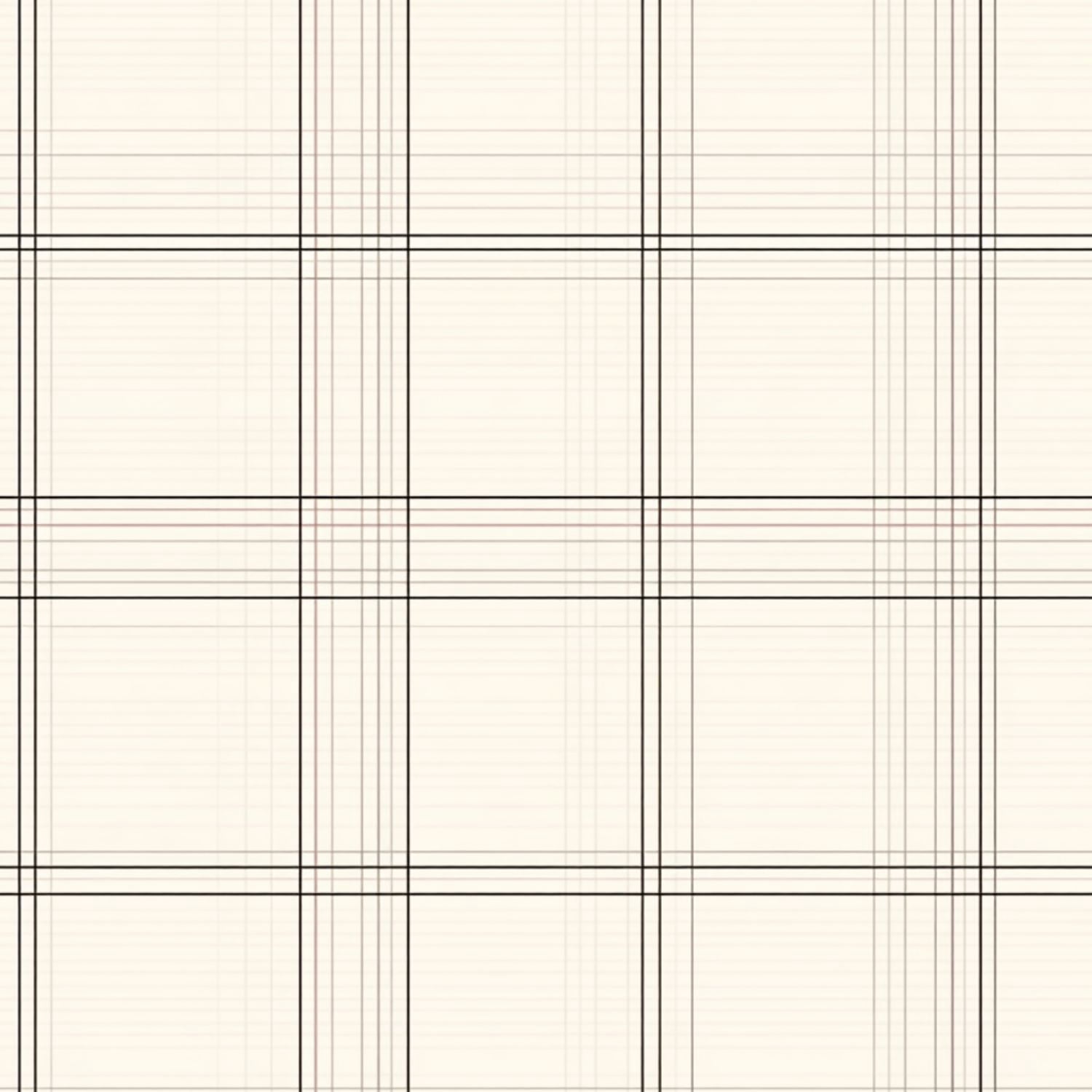 1500x1500 Peel and Stick Wallpaper 23.6in x 9.8ft Geometric Black Cream Plaid Fine Grid Lines Checkered Contact Paper Vinyl Waterproof Self Adhesive Wall Paper for Bedroom Shelf Cabinet Renter Friendly