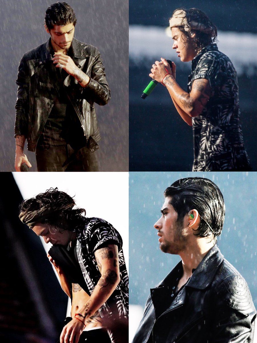 900x1200 harry and zayn are electrifying in the pouring rain on the WWA tour
