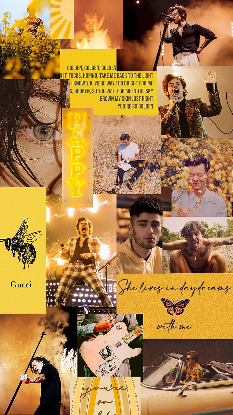 800x1422 Harry styles yellow, harrystyles, liampayne, louistomlinson, niallhoran, onedirection, HD phone wallpaper