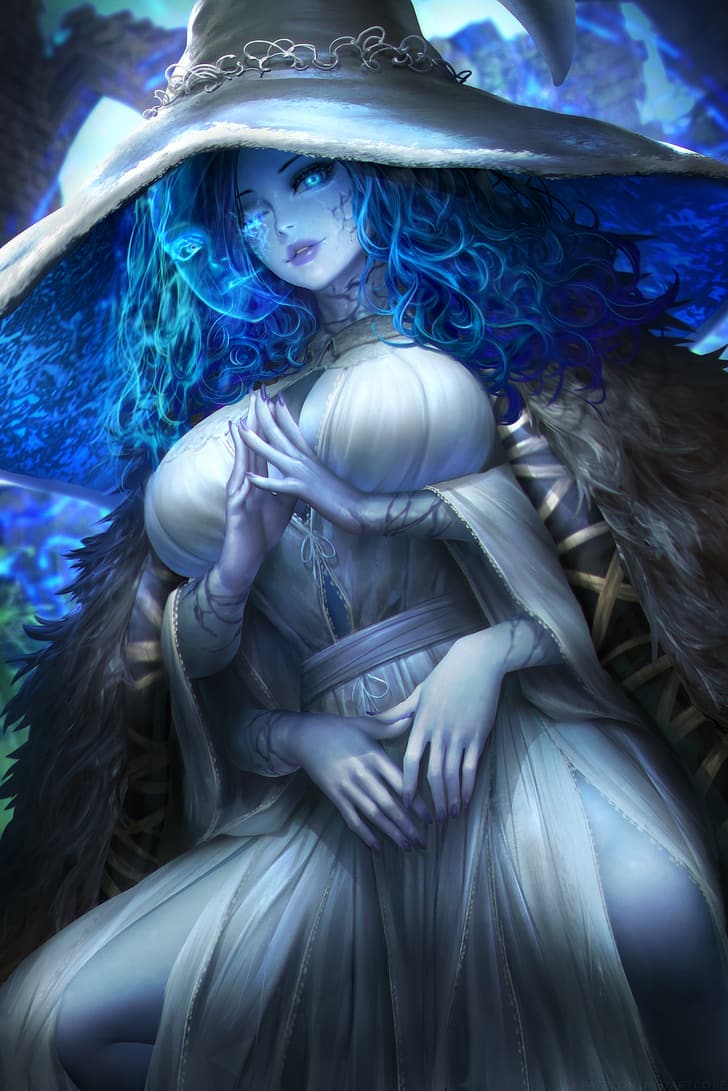 728x1091 HD wallpaper: Ranni (Elden Ring), video games, video game girls, fantasy girl