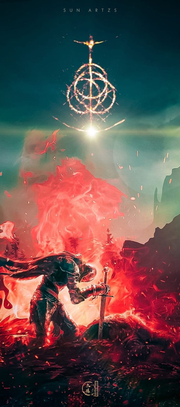 736x1665 Elden Ring: Stunning IPhone 14 Wallpaper For Gamers