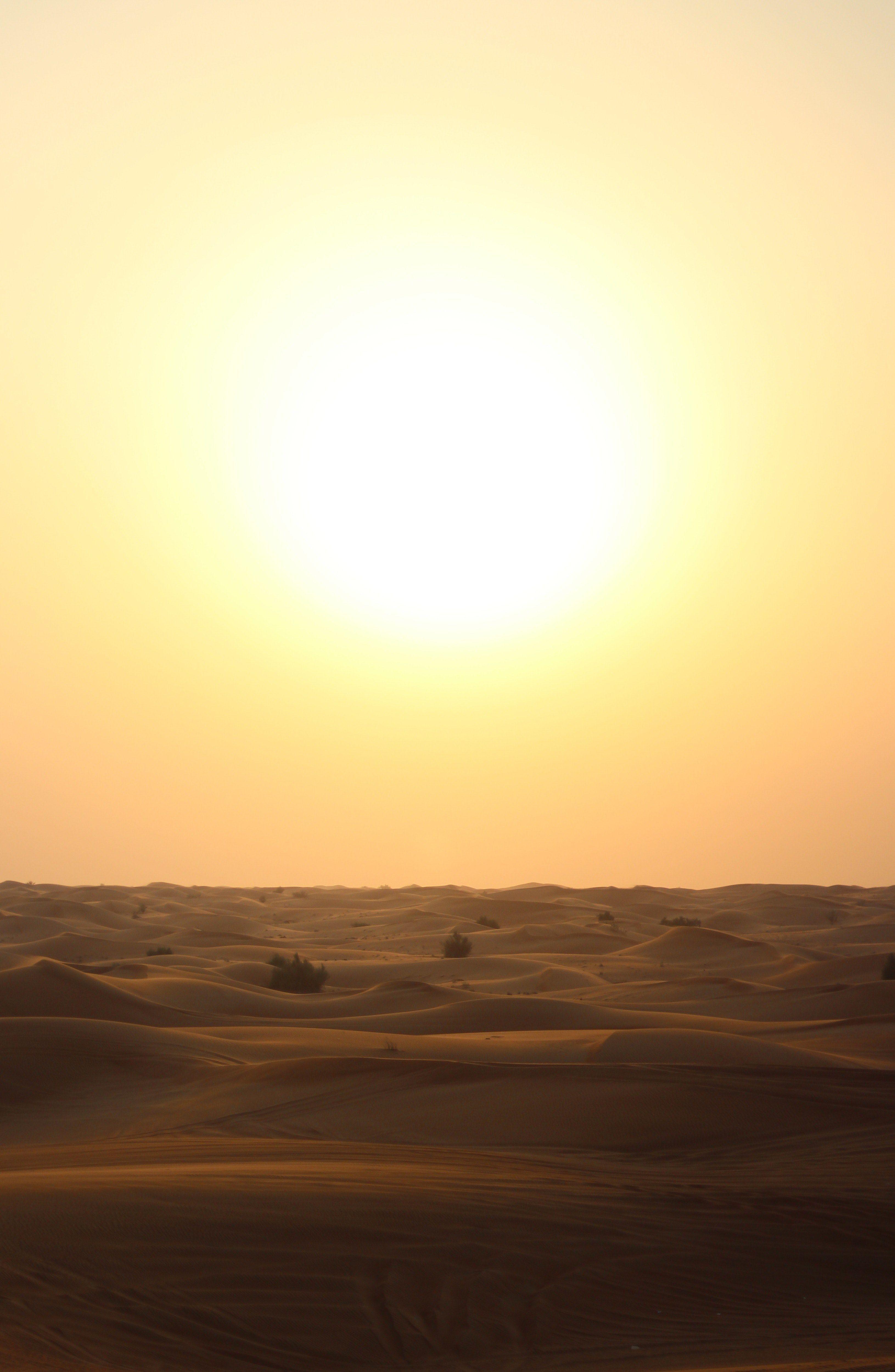3261x4998 sufficient view of the sunset over a dubai desert on summer