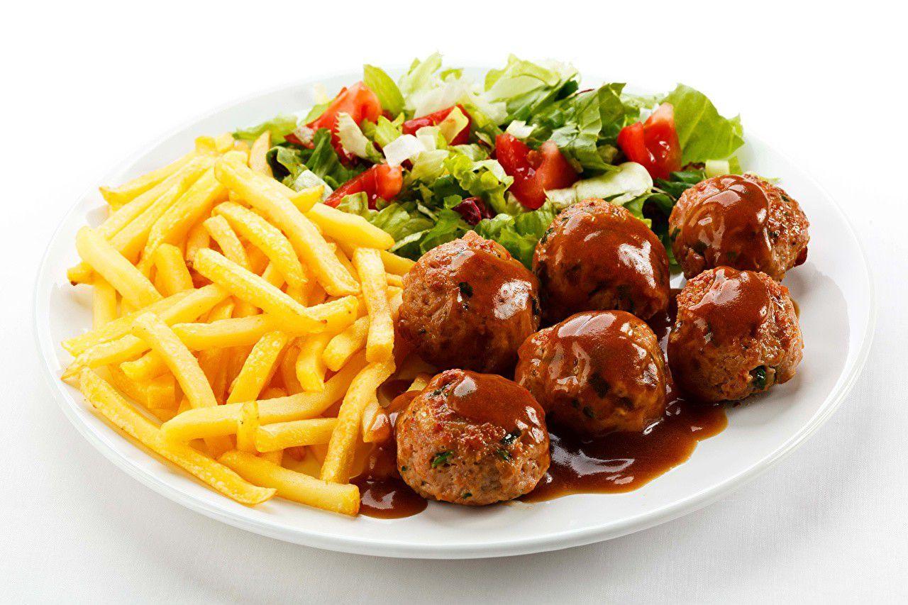 1280x853 Khoai tây chiên Salad Salad Thịt Hình nền