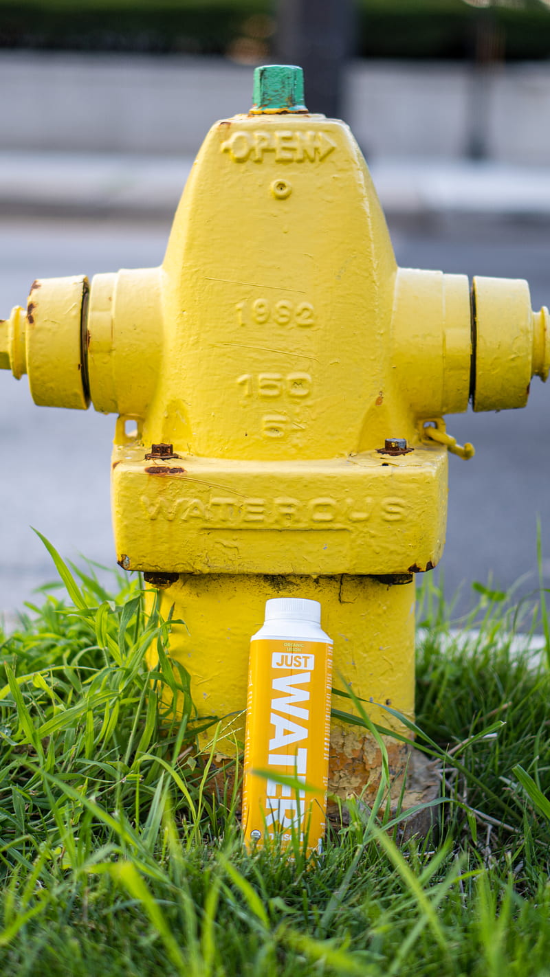 800x1422 Yellow fire hydrant, HD phone wallpaper