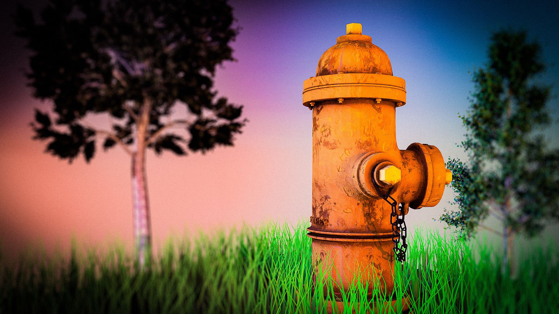 1920x1080 Doug Fahl Fire Hydrant Model and Texture
