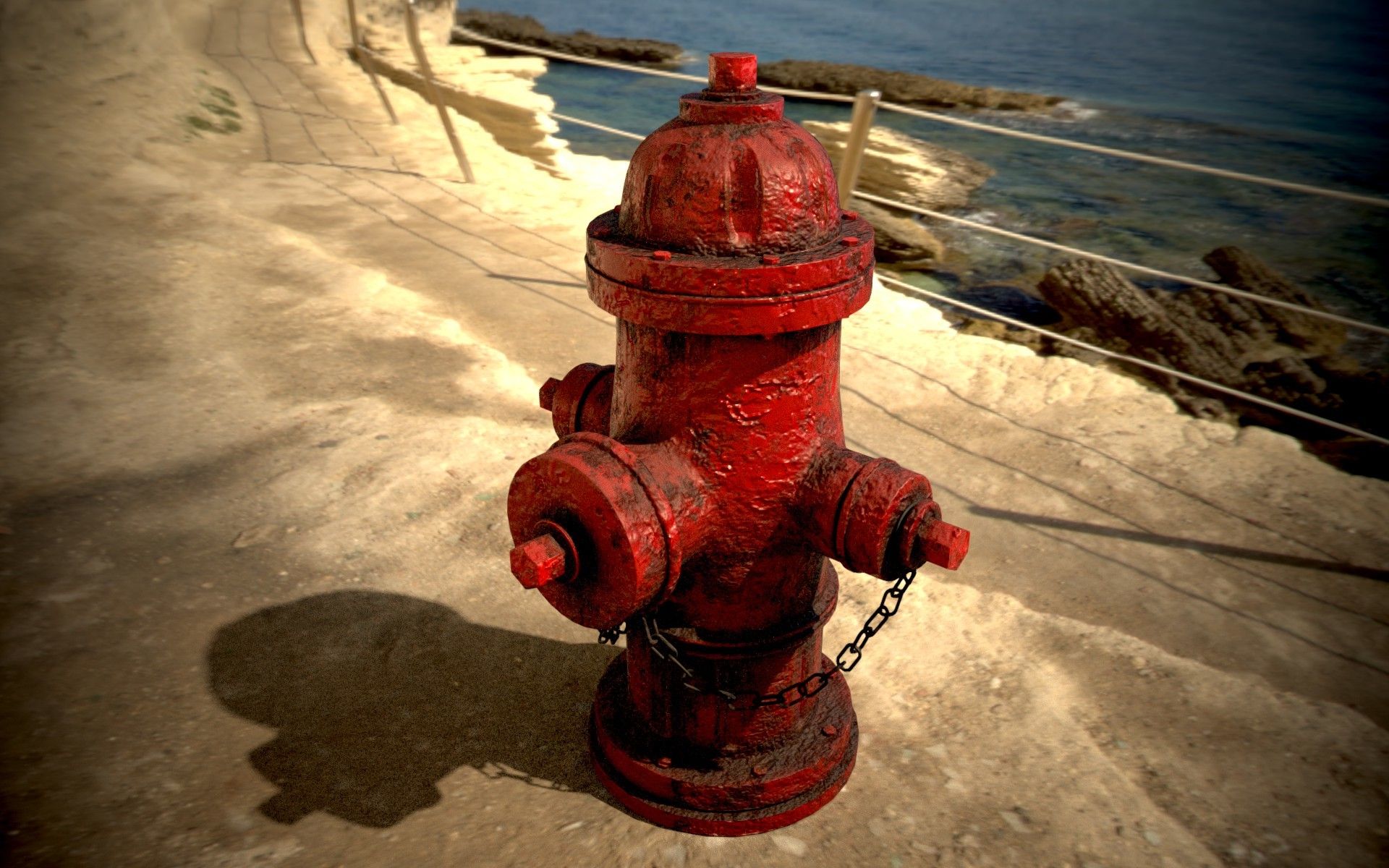 1920x1200 Doug Fahl Fire Hydrant Model and Texture