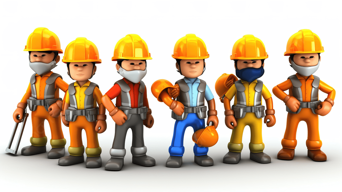 1200x673 Cartoon Style Depiction Of A Team Of Construction Workers Clad In Safety Vests And Hard Hats Working Together Industriously, Engineer Cartoon, Construction Team, Foreman Background Image And Wallpaper for Free Download