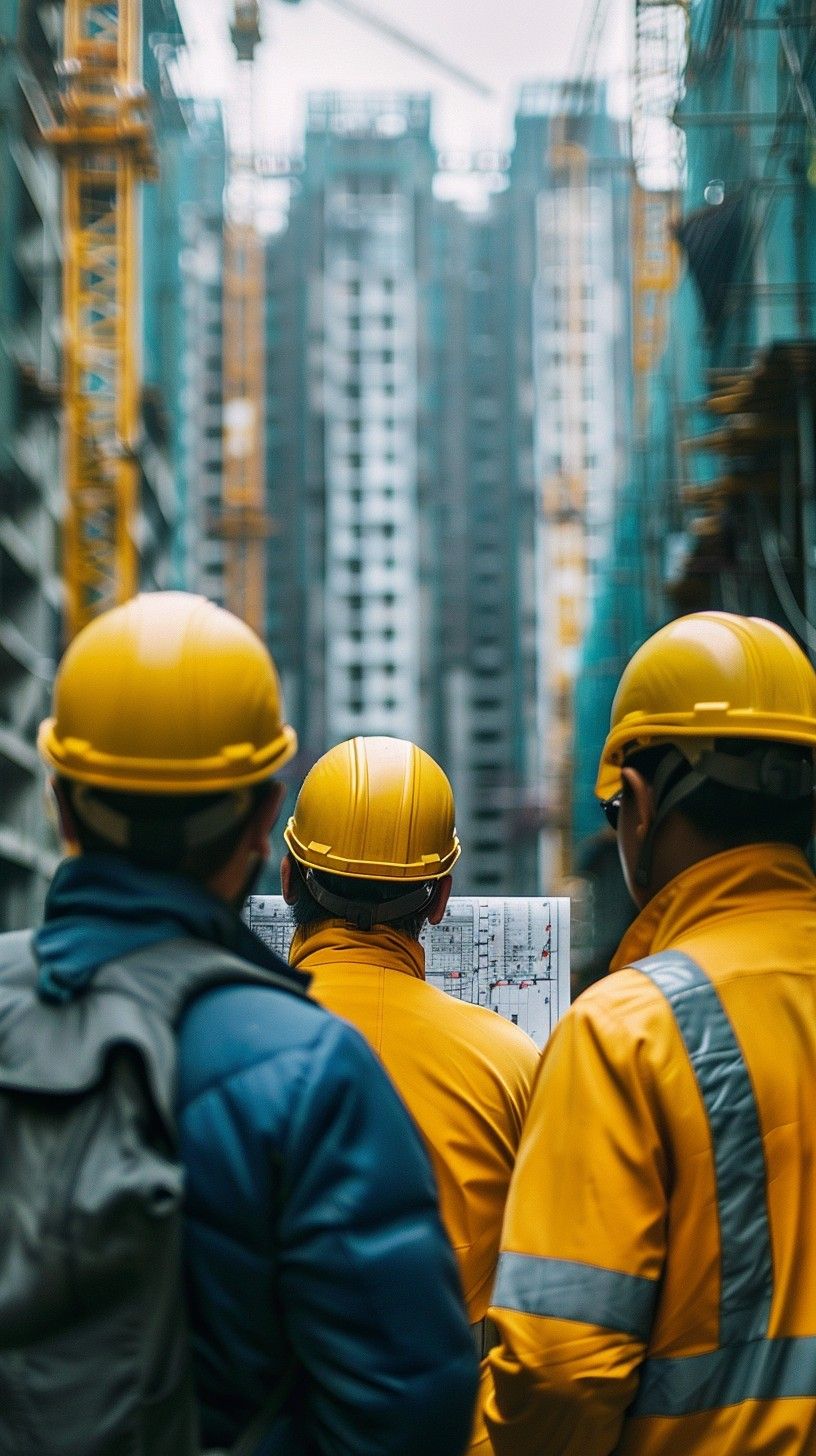 816x1456 Free Construction Team Meeting Image, Workers, Meeting