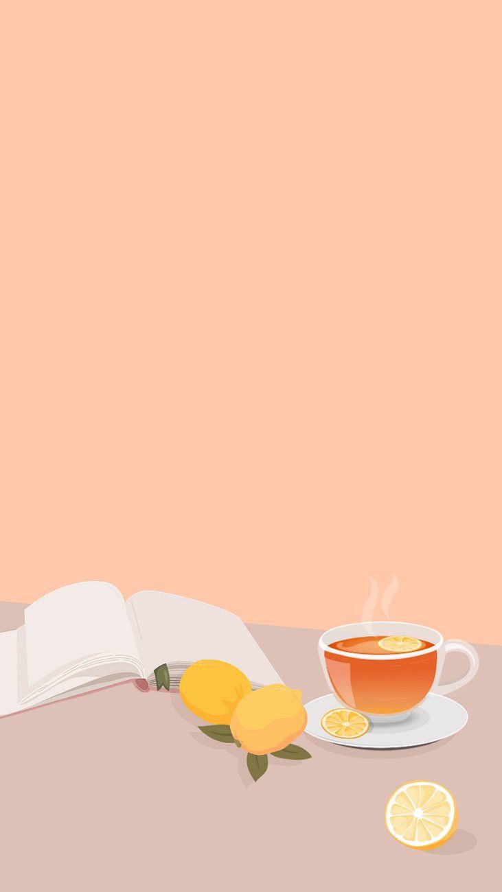 731x1300 Lemon tea orange iPhone wallpaper