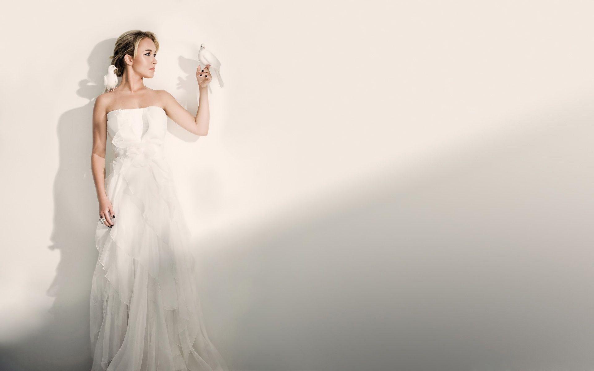 1920x1200 Bride with Doves wallpaper. Bride with Doves