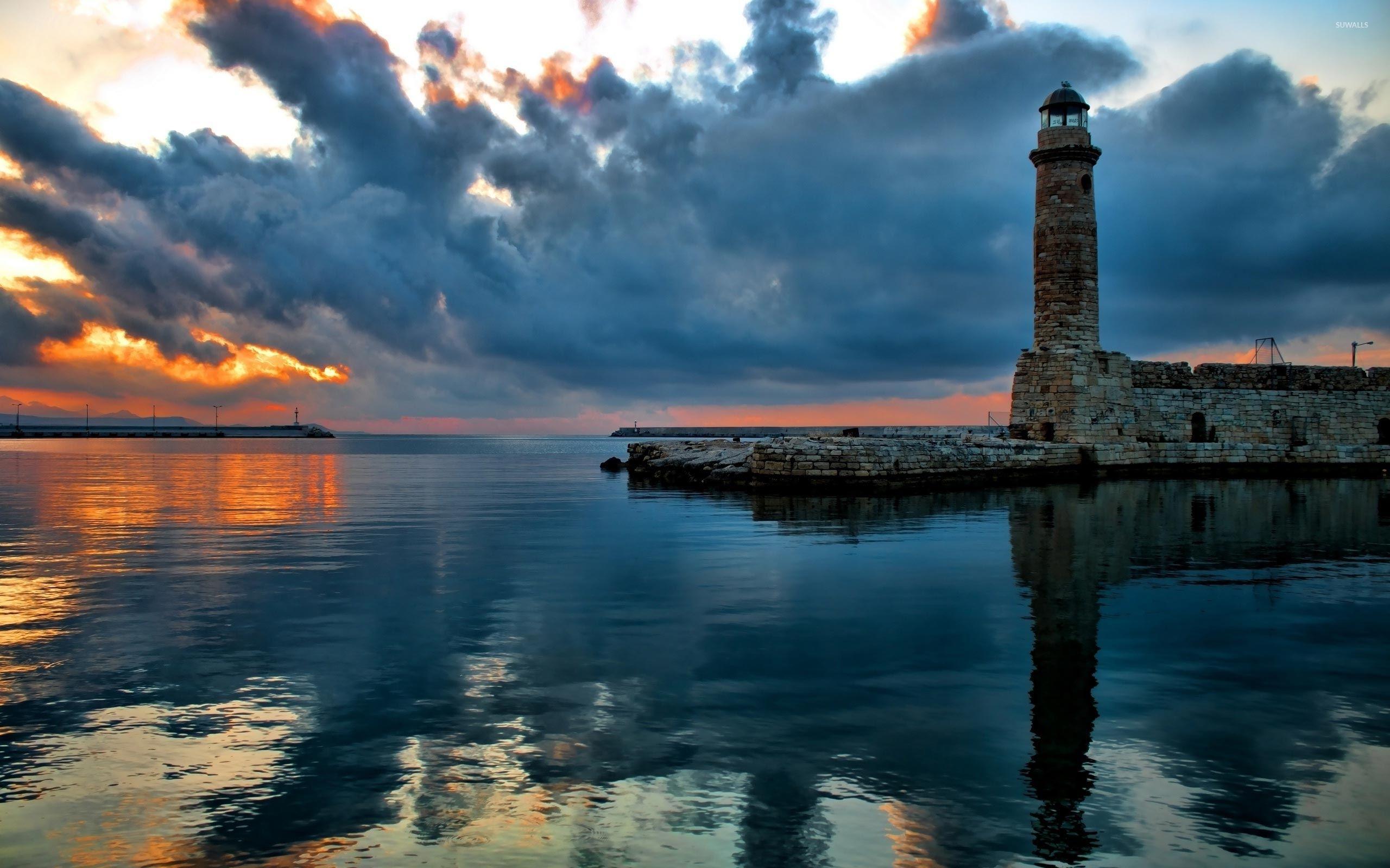 2560x1600 Stone lighthouse wallpaper wallpaper