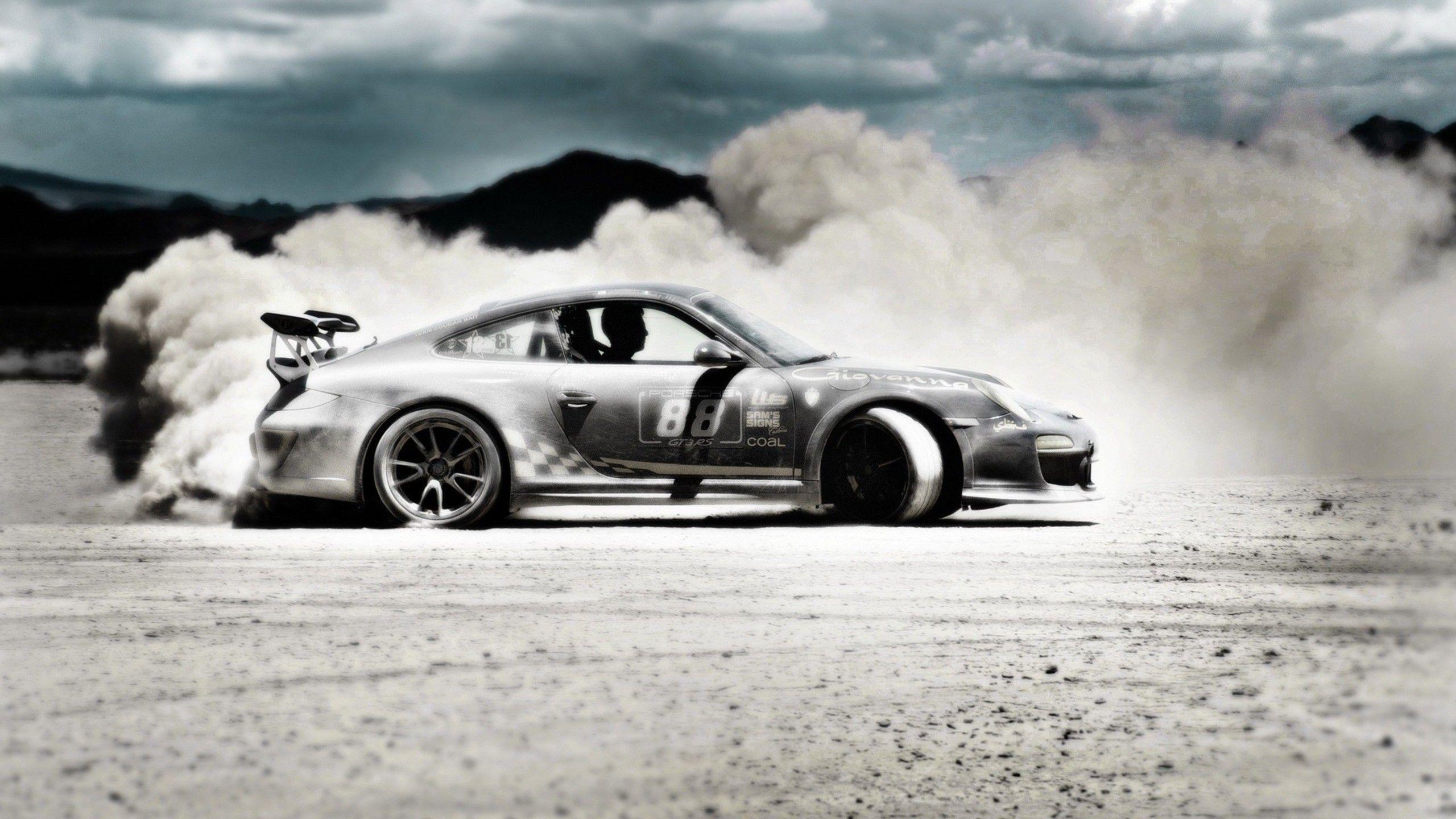2560x1440 Porsche 911 GT3 Drift 1440P Resolution HD 4k Wallpaper