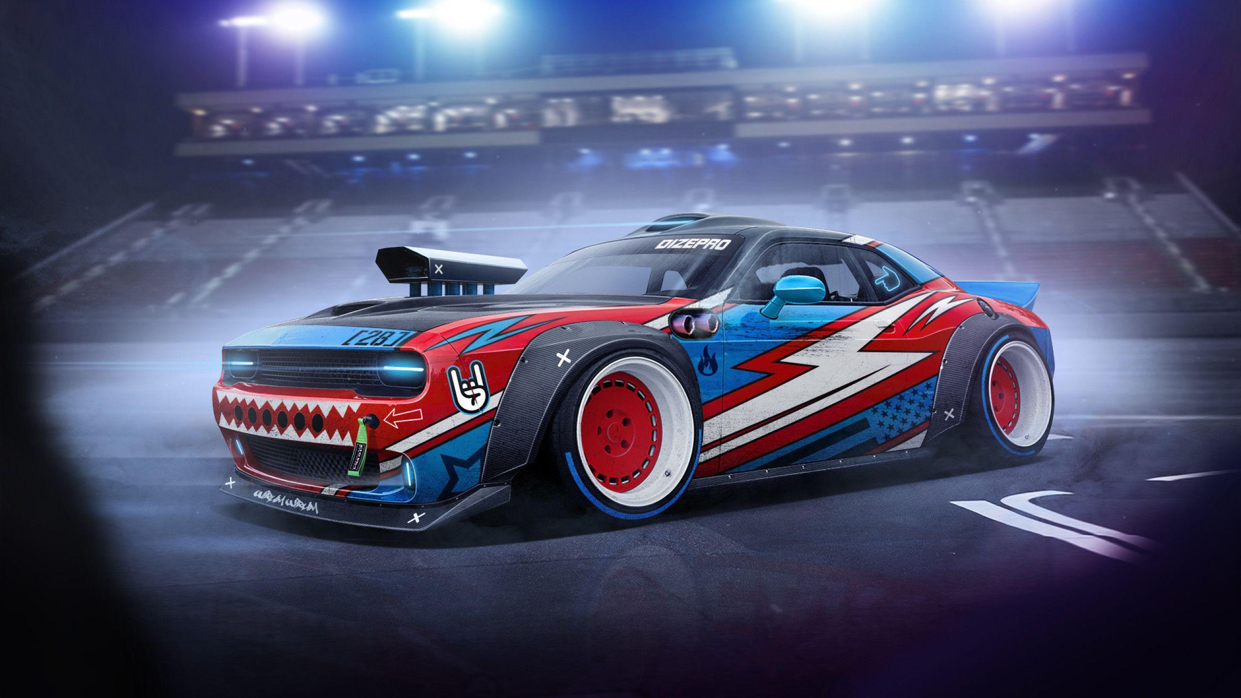 2560x1440 Amazing Drift Car Artwork 1440P Resolution HD 4k