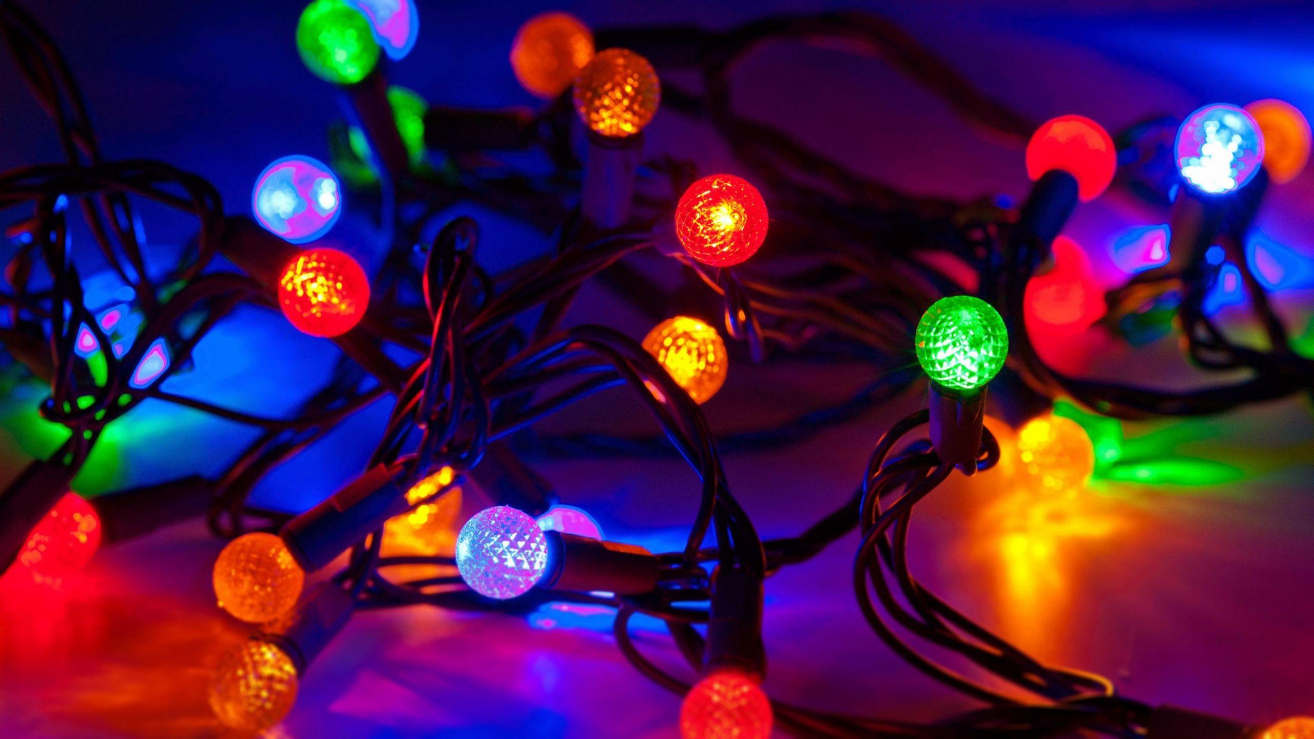 2560x1440 Christmas Lights Wallpaper