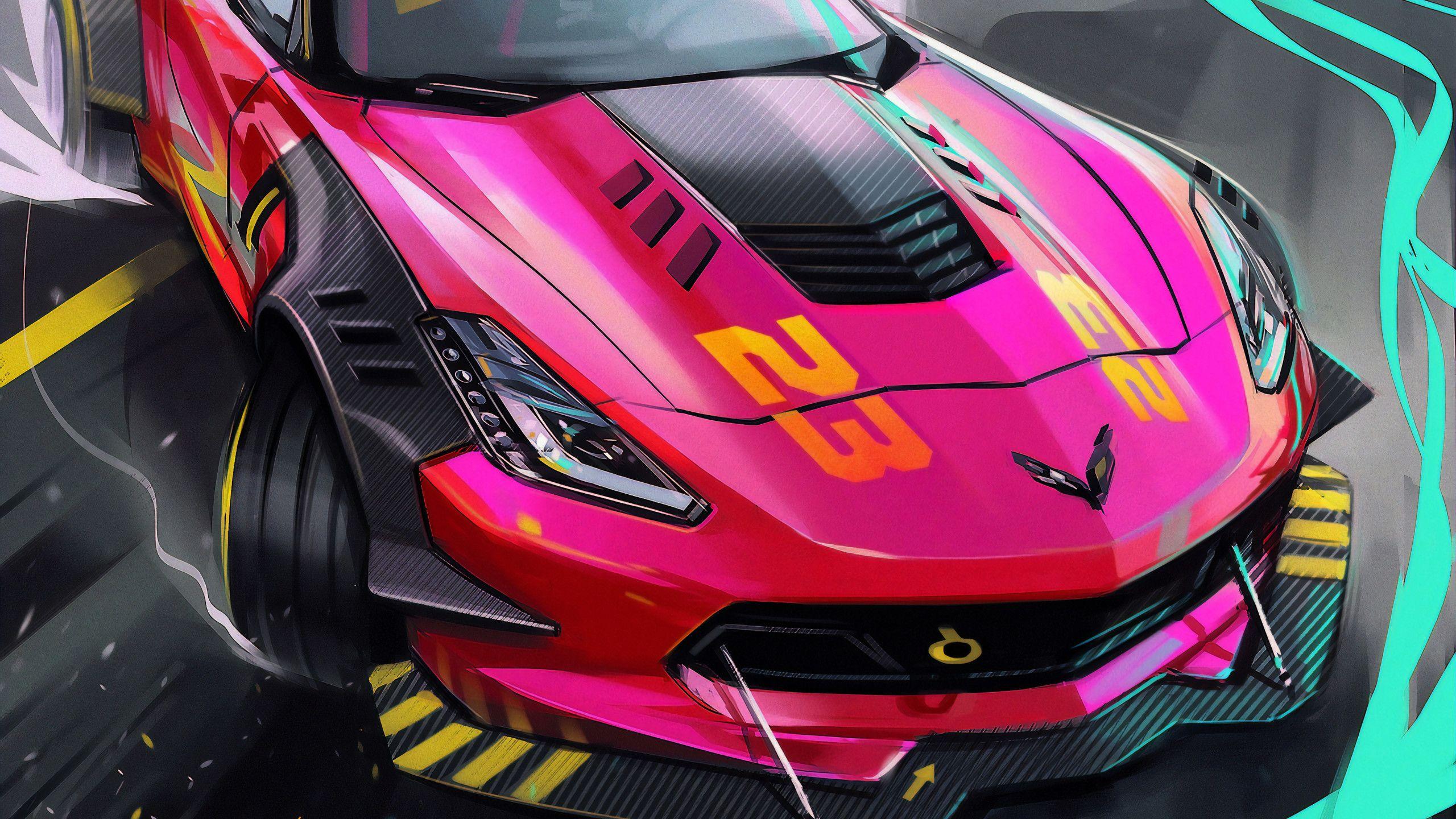 2560x1440 Drifting Car Digital Art 4k 1440P Resolution HD 4k