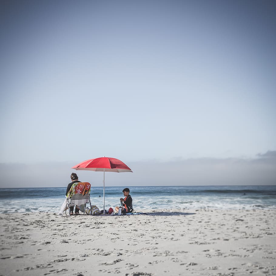910x910 HD Wallpaper: United States, Carmel By The Sea, Sun, Ocean, Sand