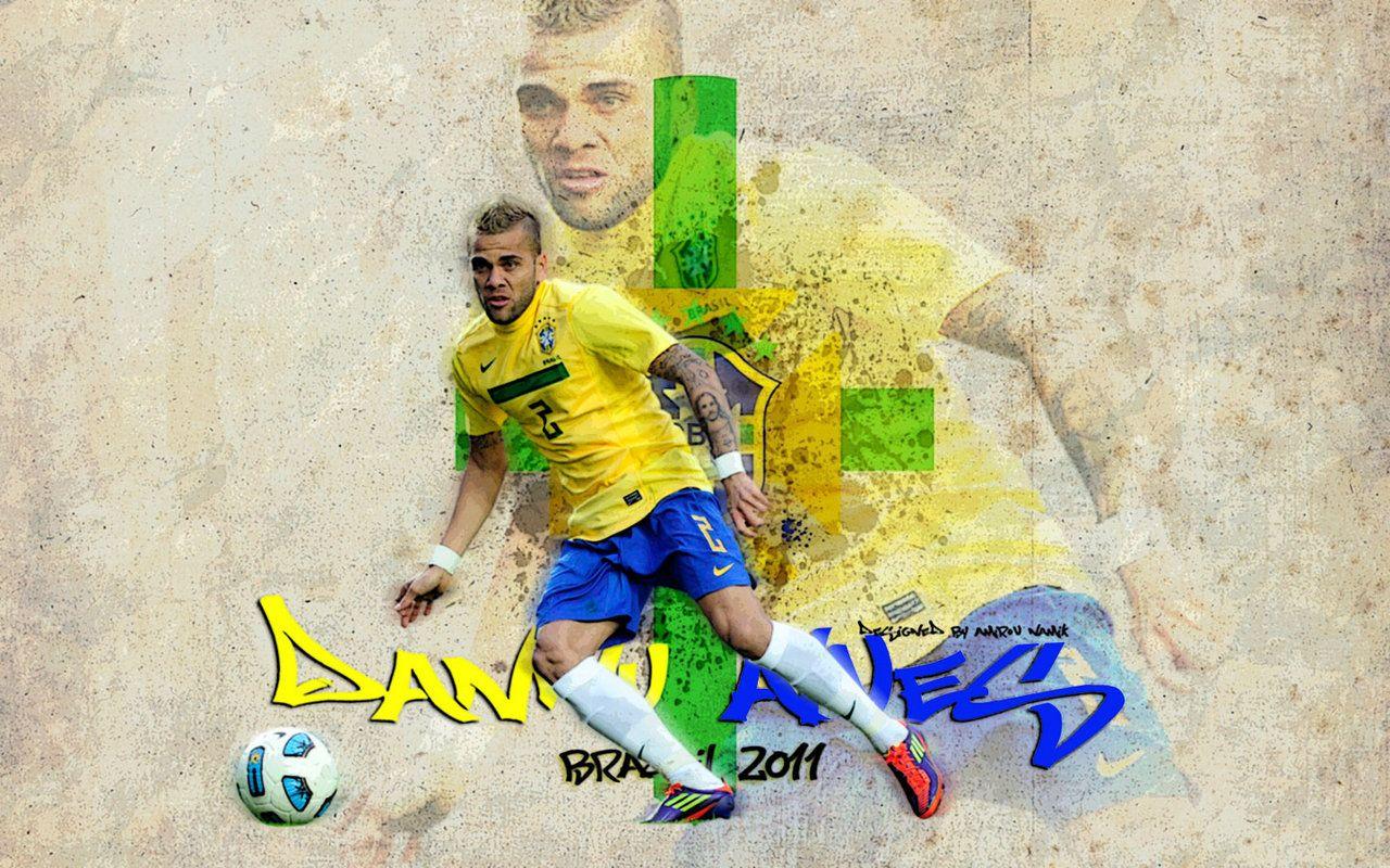 1280x800 Barcelona Wallpaper 2012: Dani Alves HD 2012 Wallpaper