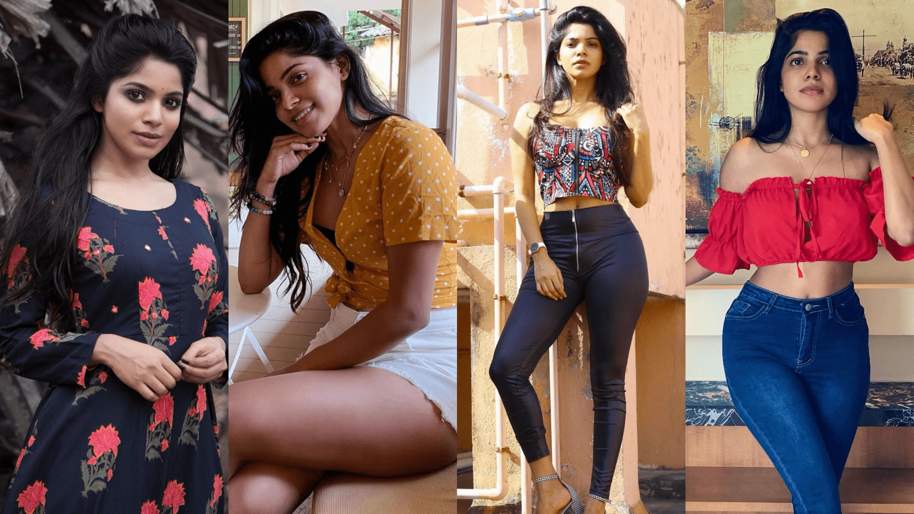 1800x1013 Indian Actress Dhivya Bharathi HD Wallpaper & Picture
