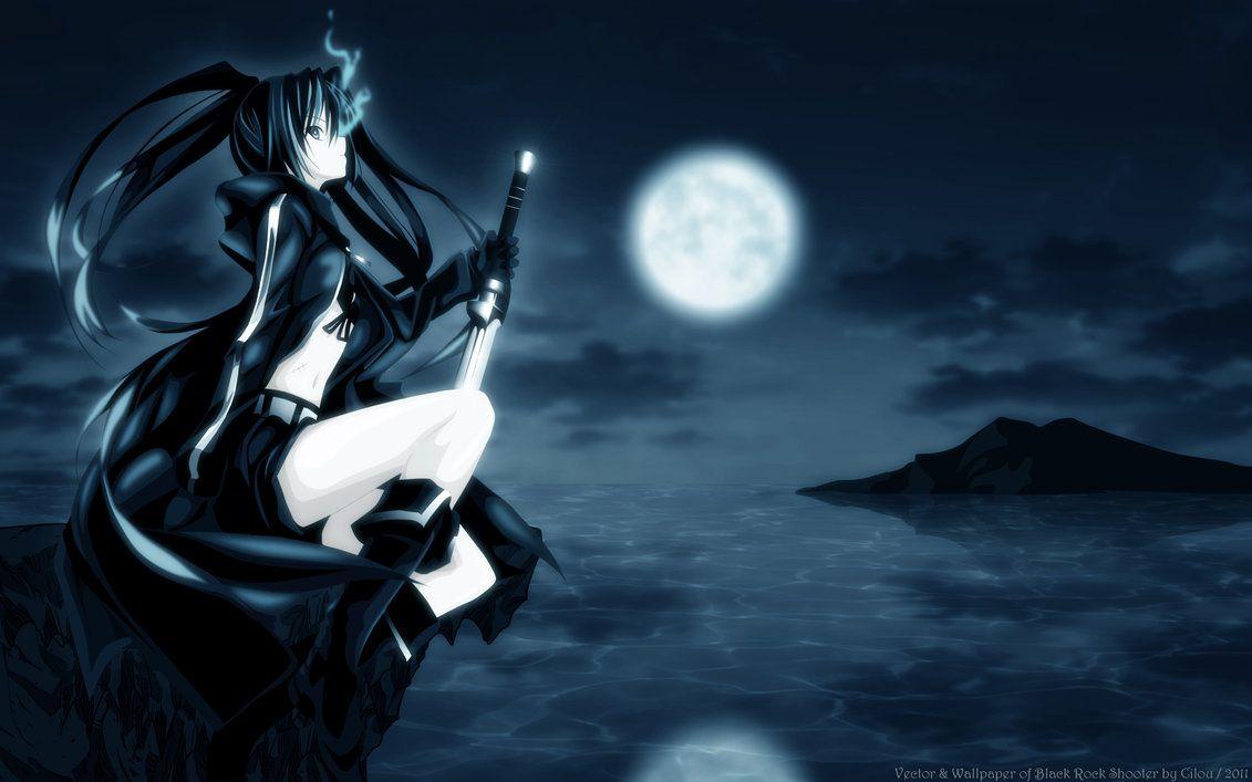1131x707 Black Rock Shooter Moon By Ryuzaki 90. Black Rock Shooter, Cool