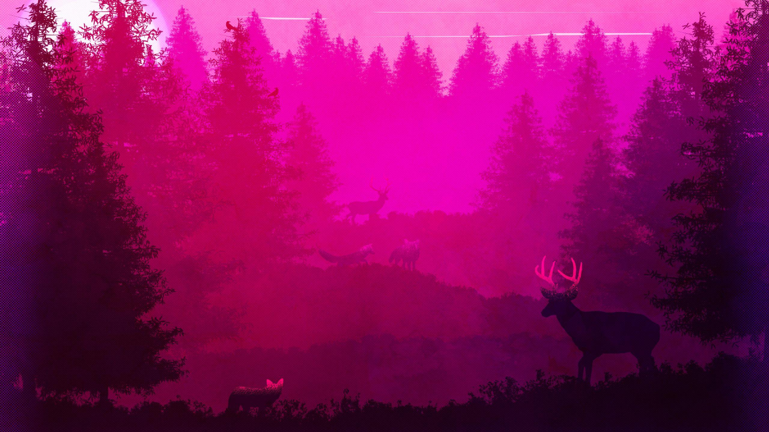 Pink Forest Wallpapers Top Free Pink Forest Backgrounds WallpaperAccess