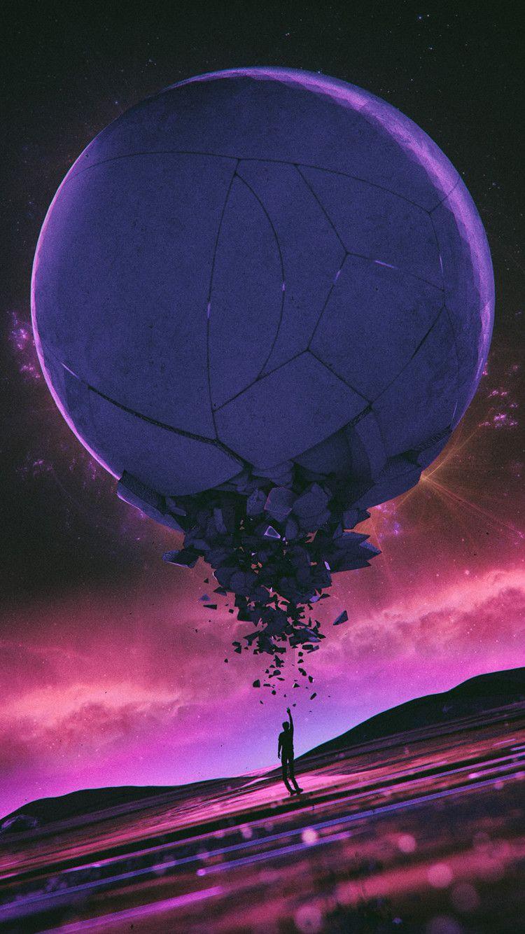 750x1334 Synthwave Iphone 6 Wallpaper