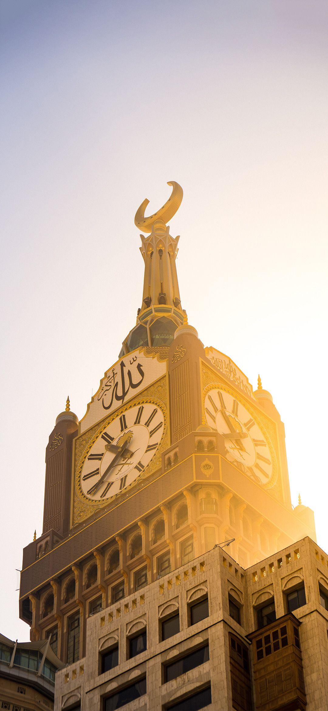 1080x2340 Makkah Royal Clock Tower Islamic Wallpaper