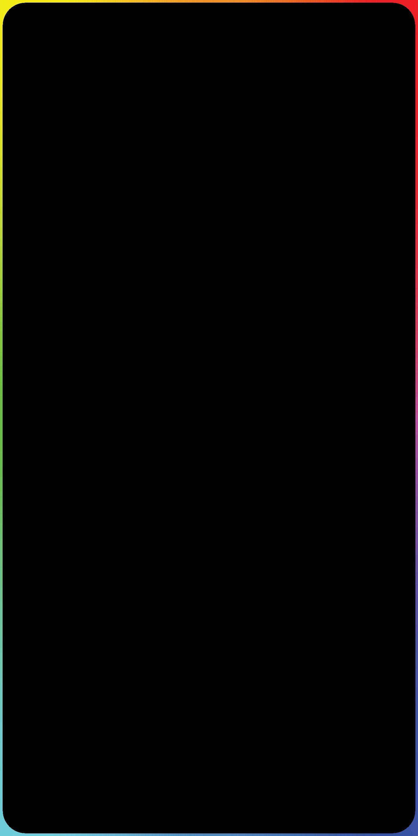 1440x2880 Rainbow Border Wallpaper Pixel 3