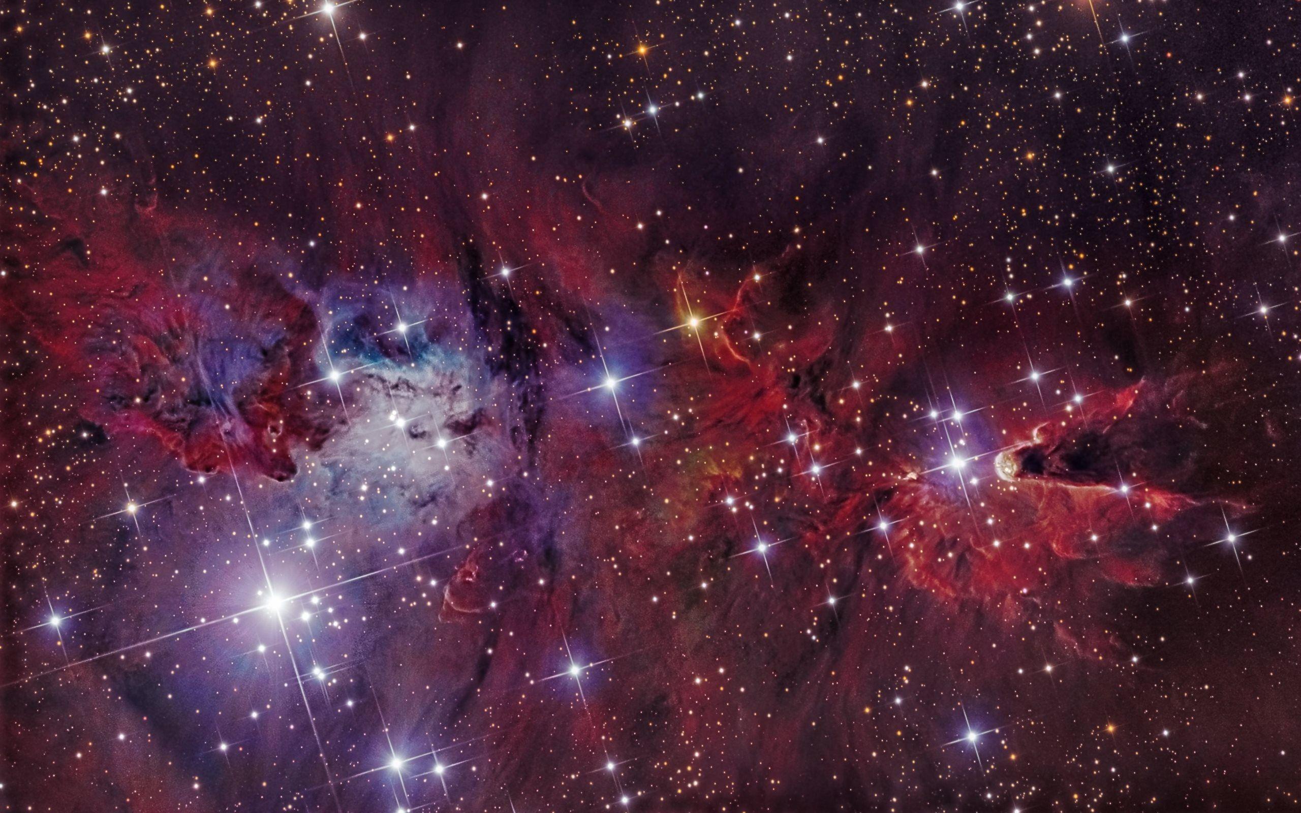 2560x1600 Download wallpaper Constellation of the Unicorn, Fox Fur Nebula