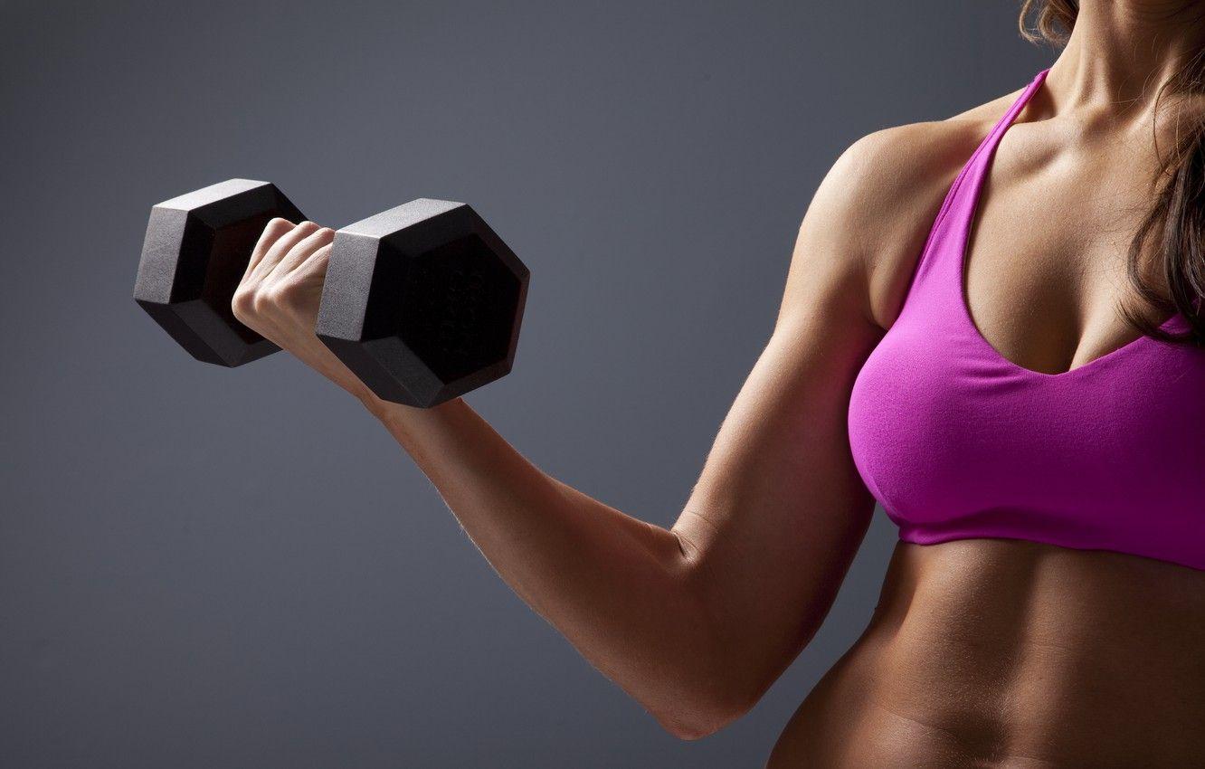 1332x850 Wallpaper fitness, dumbbell, Triceps women image for desktop