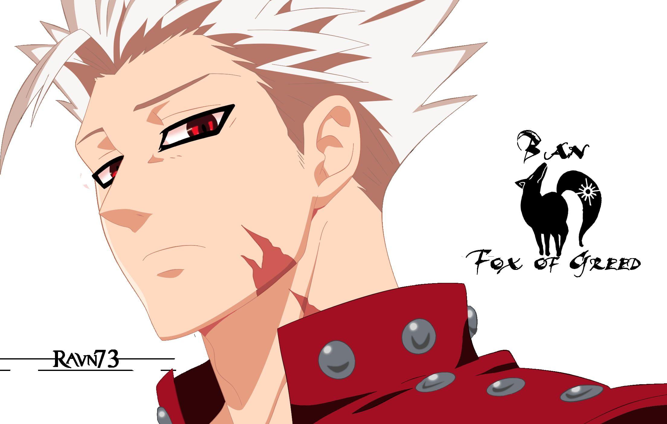 2208x1406 Fox of Green character illustration, Nanatsu no Taizai, Ban