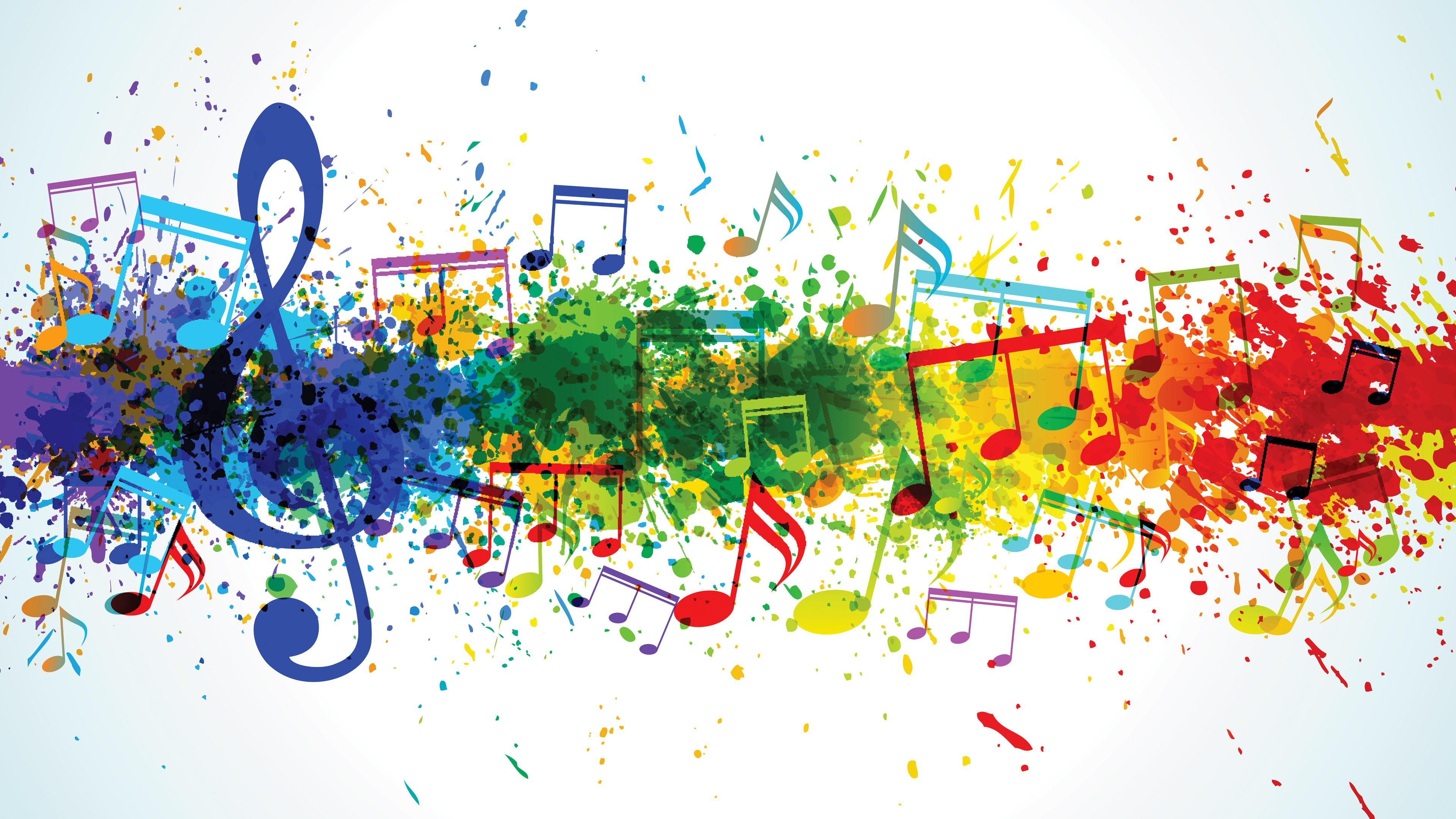 3840x2160 4K Musical Colors Wallpaper HD