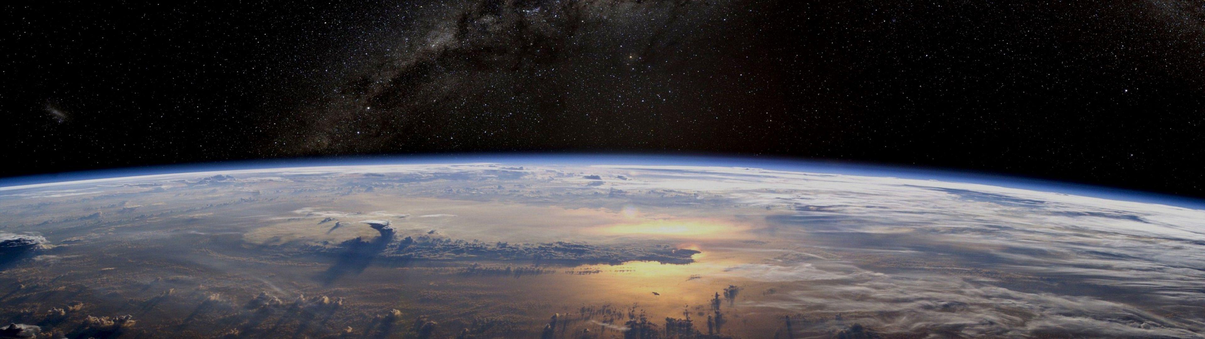 3840x1080 STC, for mobile Aidan Ho, Space panorama