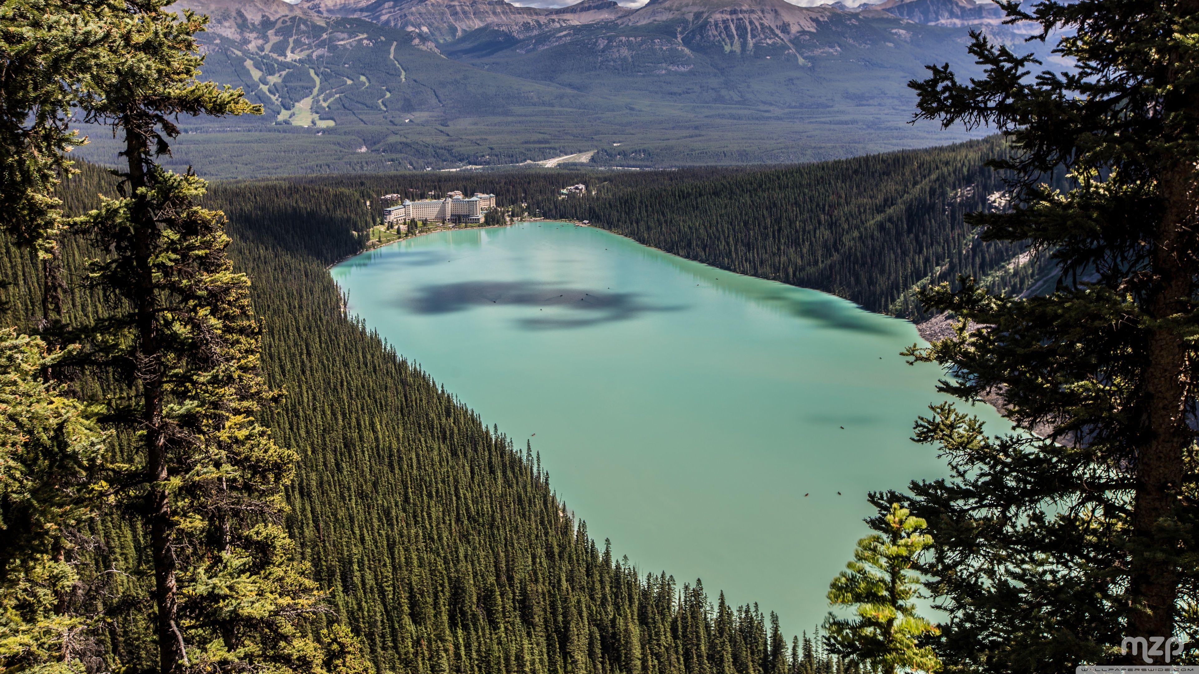 3840x2160 Lake Louise, Alberta, Canada Ultra HD Desktop Background Wallpaper