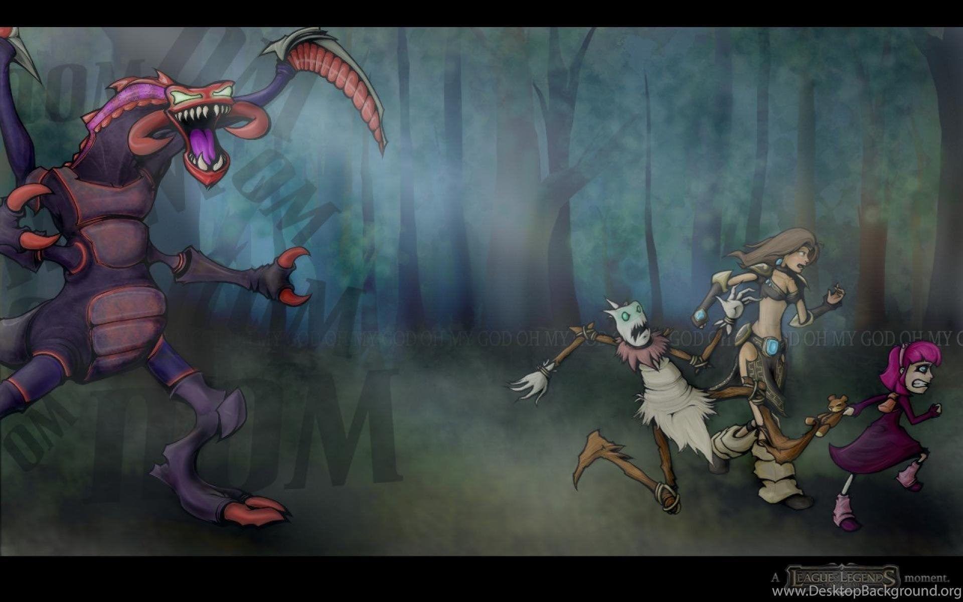 1920x1200 Legends Fiddlesticks Sivir Cho Gath Moment Annie Wallpaper