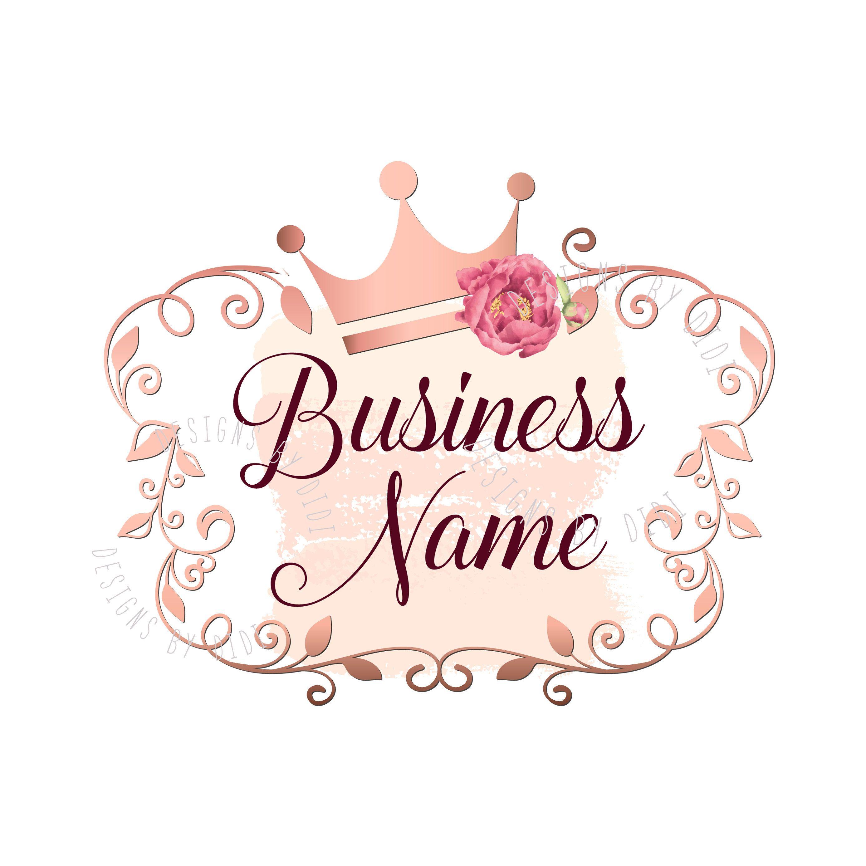 2775x2775 Custom Logo Design gold Logo crown princess Logo