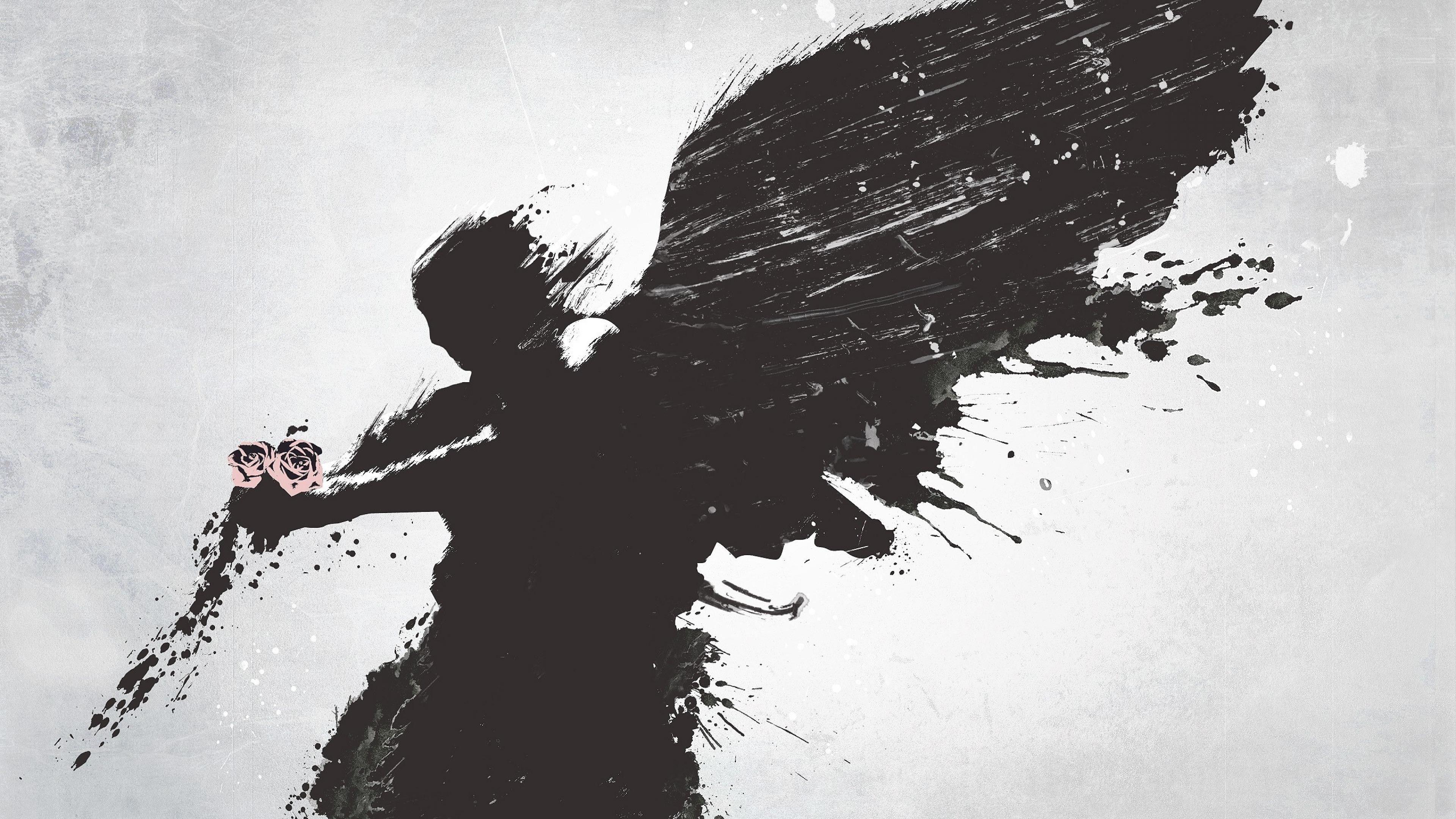 3840x2160 Angel Wings Wallpaper