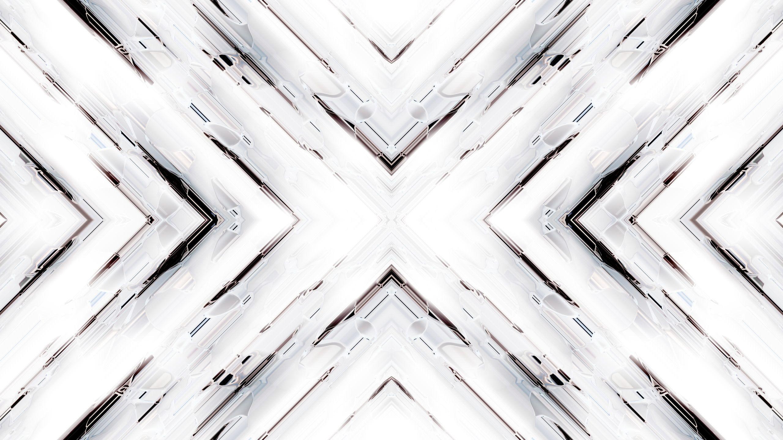 2560x1440 White Abstract Wallpaper