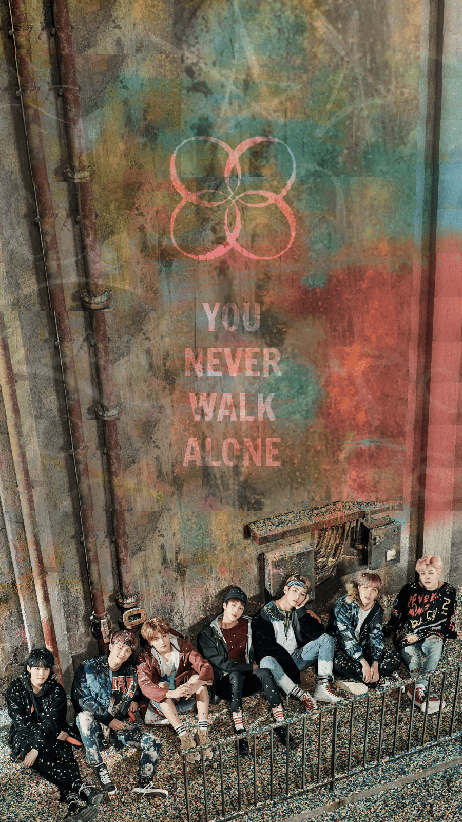 900x1600 HD BTS x You Never Walk Alone Paper “if you find