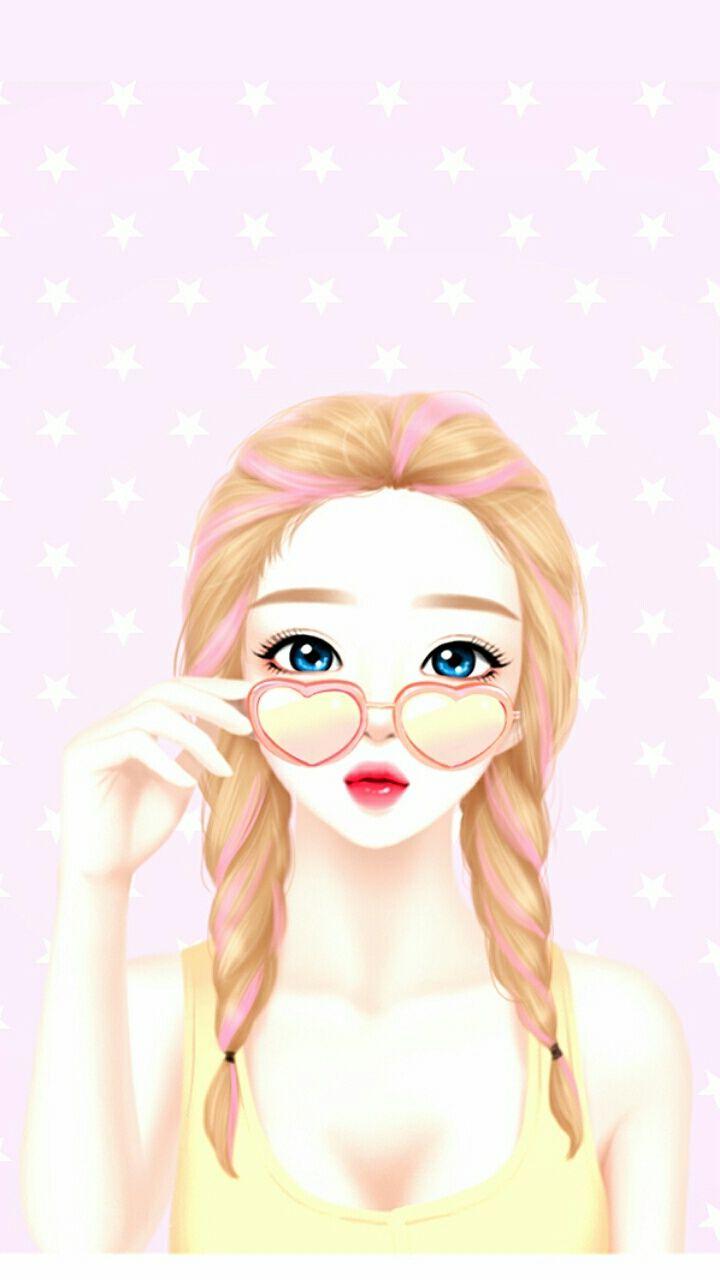 720x1280 art, art girl, background, beautiful girl, beauty, cartoon, cute