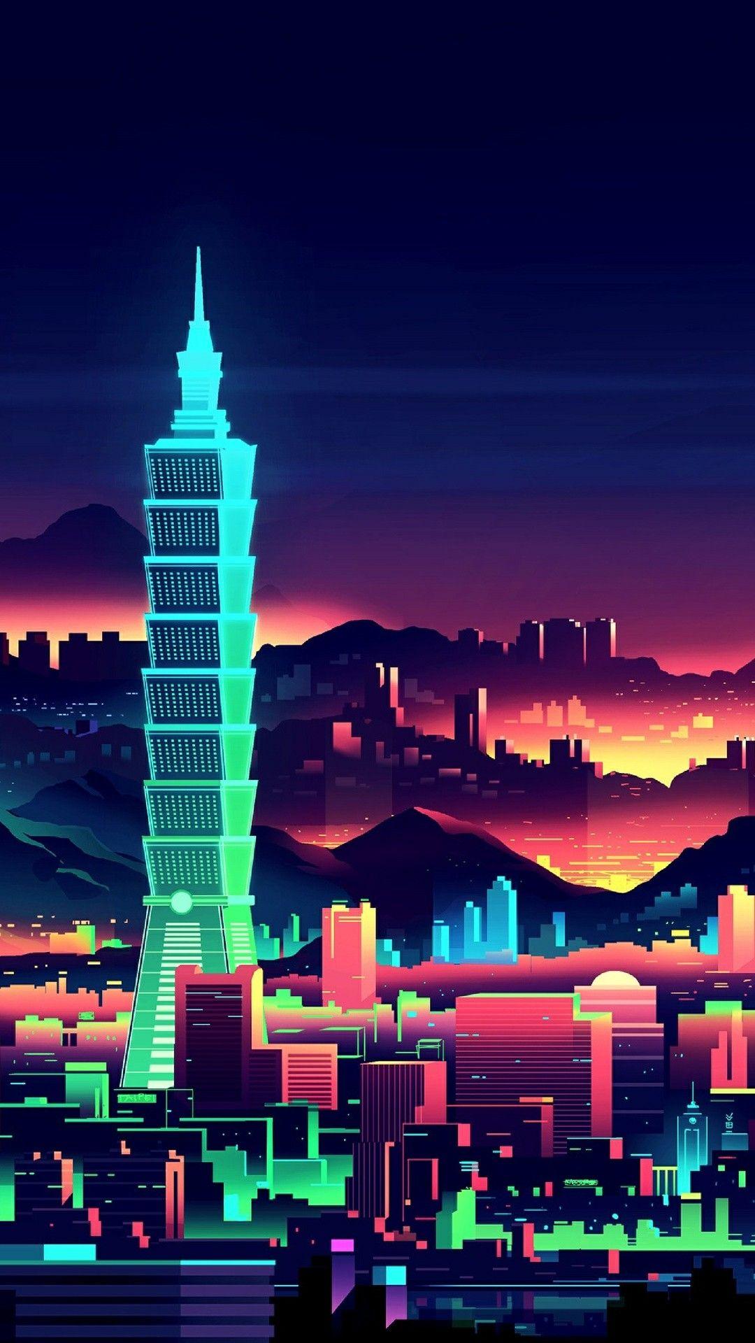 1080x1920 City illustration image by Jordan ♚ on Wallpaper (for phones) ㊗