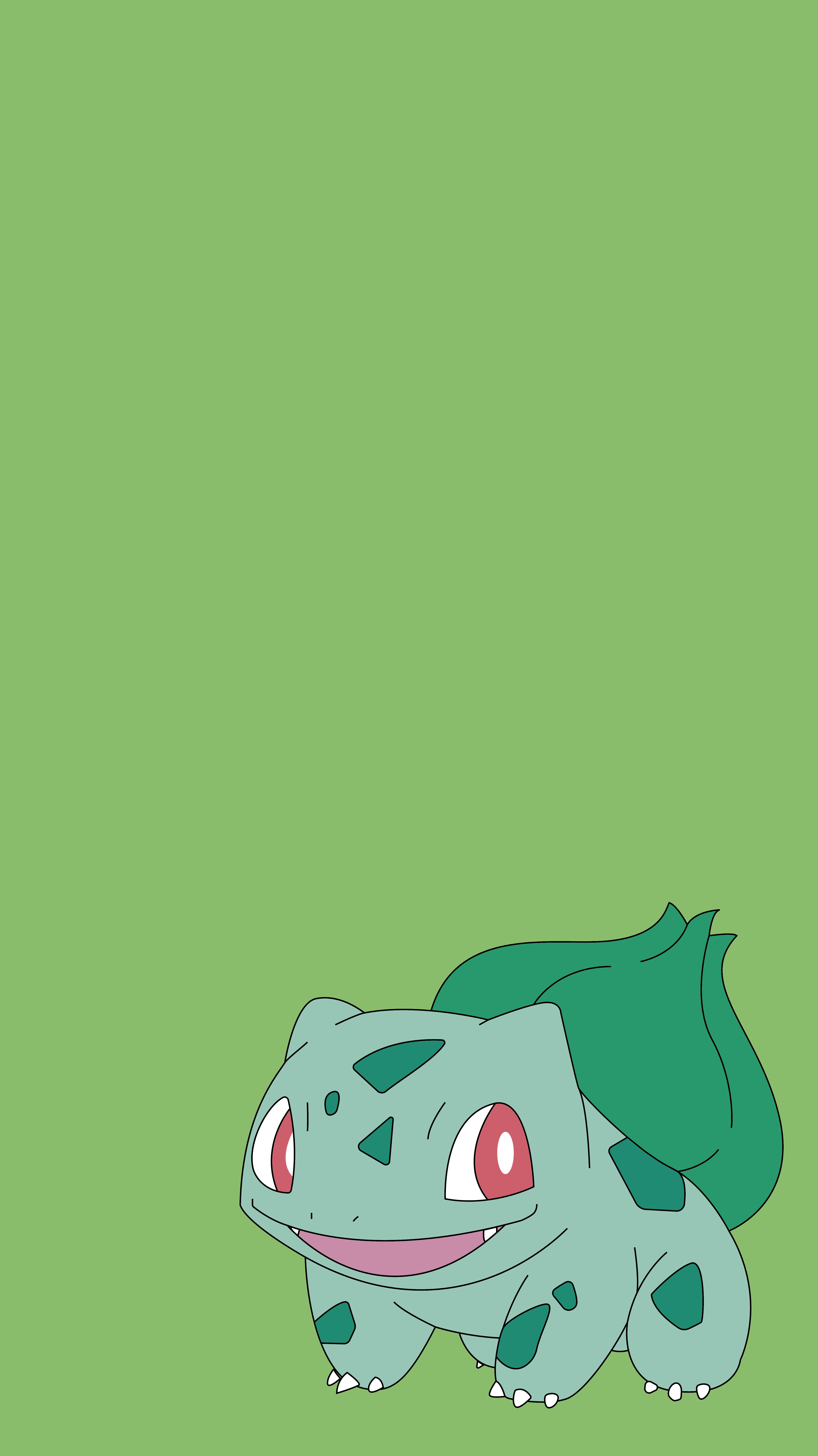 4500x8000 Bulbasaur phone wallpaper made with illustrator