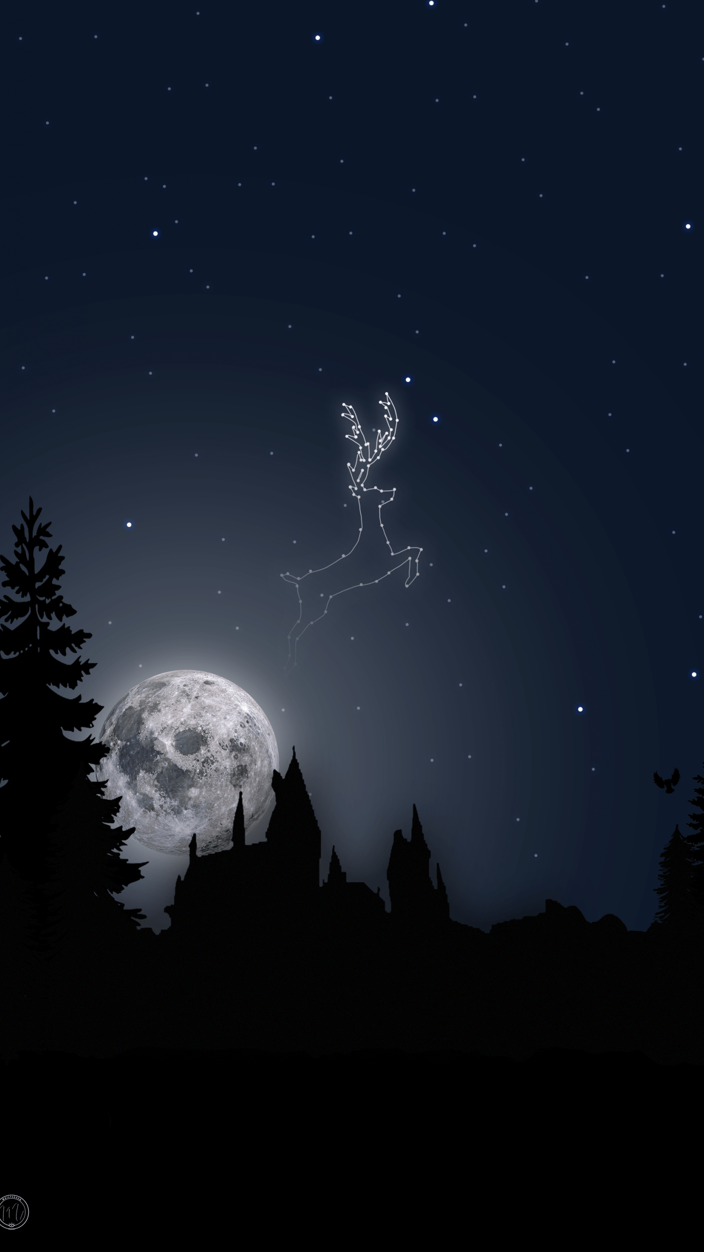 1440x2560 Free download HOGWARTS PHONE WALLPAPER Harry Potter inspired illustration [1780x3000] for your Desktop, Mobile & Tablet. Explore Patronus Wallpaper. Patronus Wallpaper
