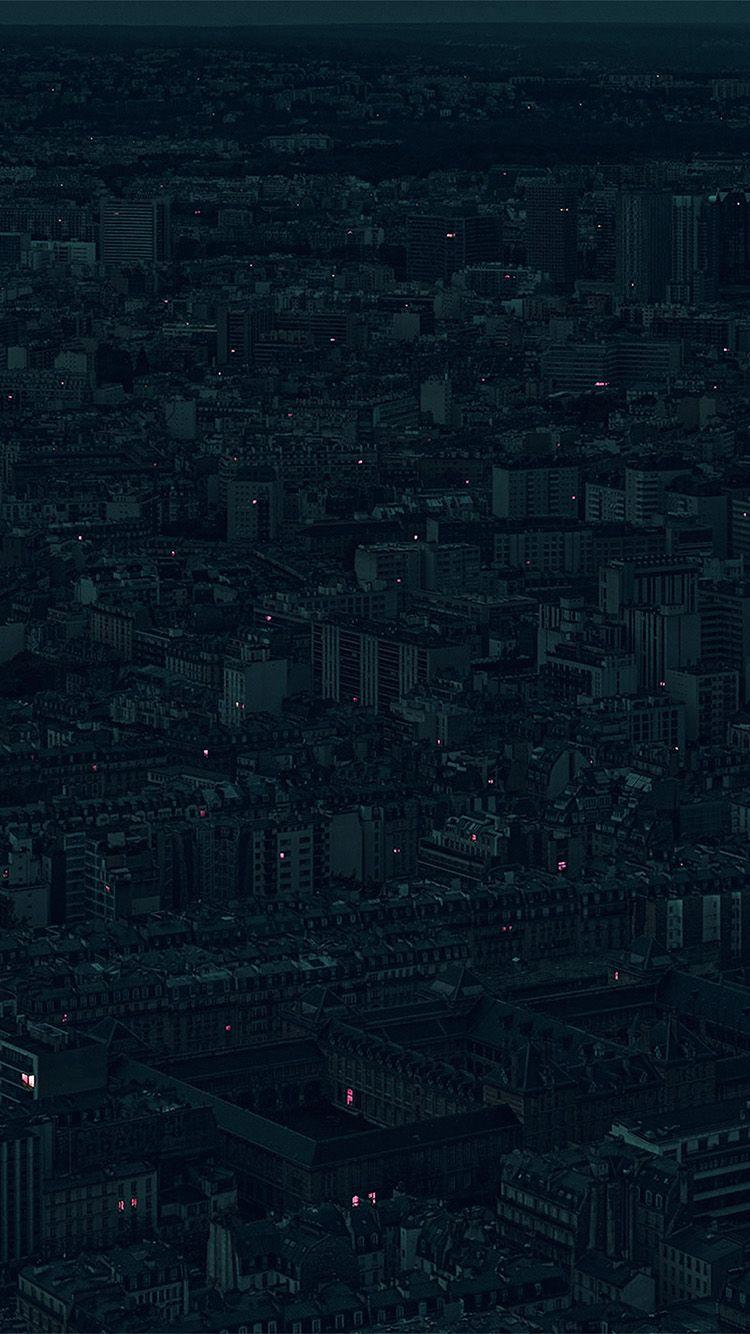 750x1334 Night City Dark Minimal Illustration Art Green Wallpaper