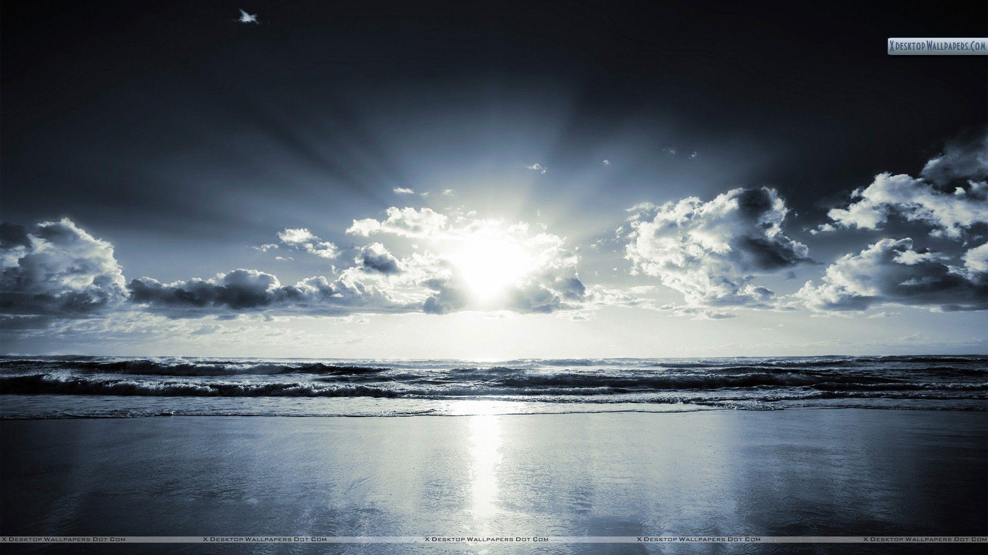 1920x1080 Black & White Morning Wallpaper