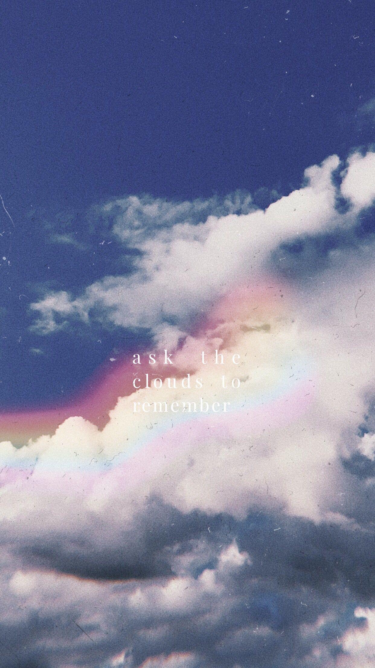 1242x2208 Pink Clouds Aesthetic Wallpaper