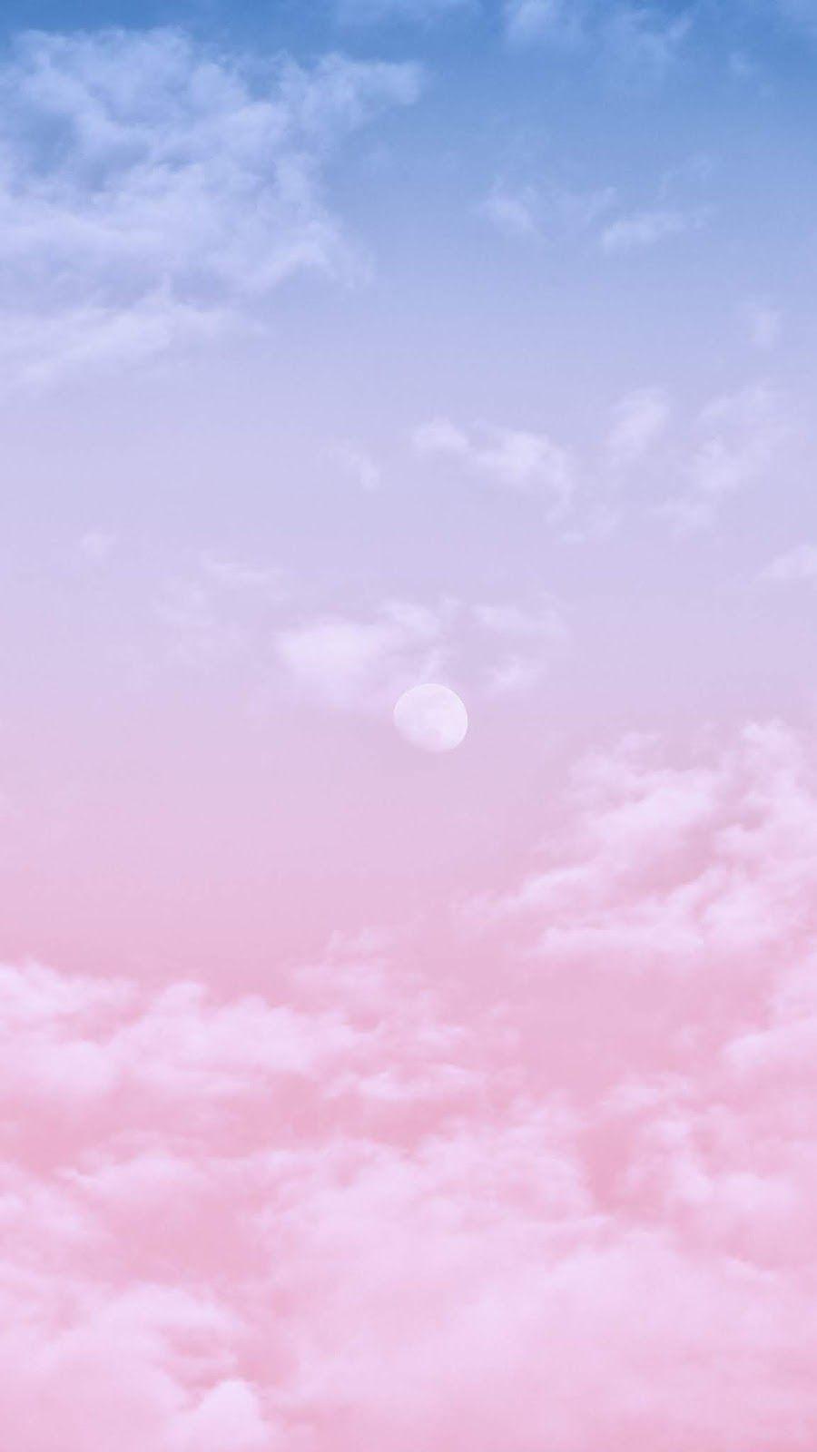 900x1600 Gradient clouds. Pink clouds wallpaper, Wallpaper pink, blue