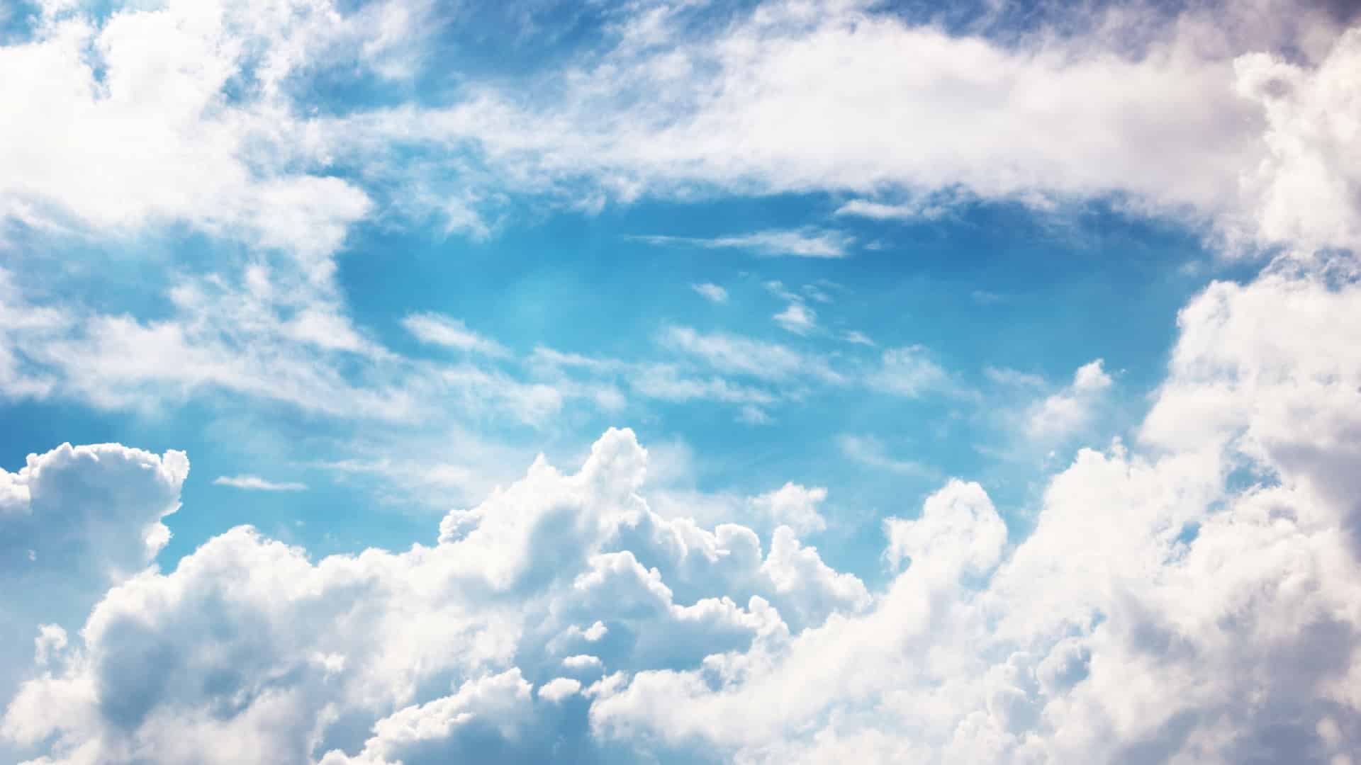 1920x1080 Free photo: White clouds, Blue, Clouds