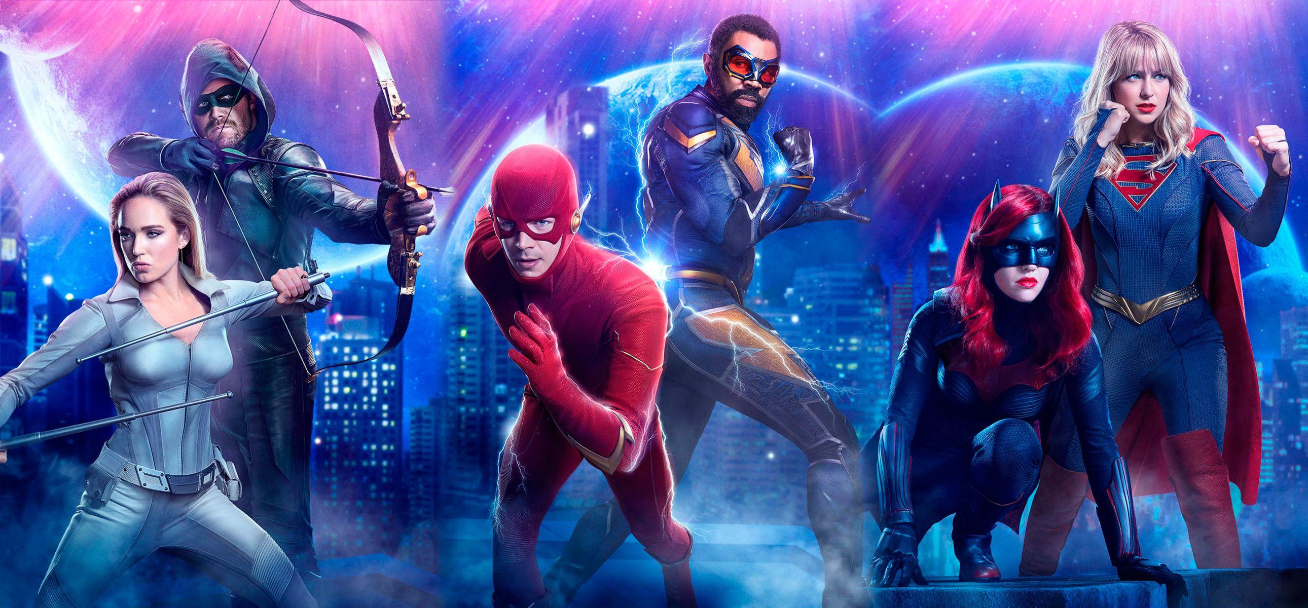 2580x1200 Arrowverse crossover event HD Wallpaper. Background Image