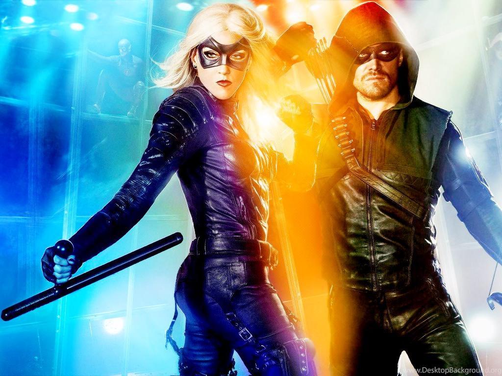 1024x768 Fan Art Green Arrow Black Canary Superhero Fight Club Wallpaper